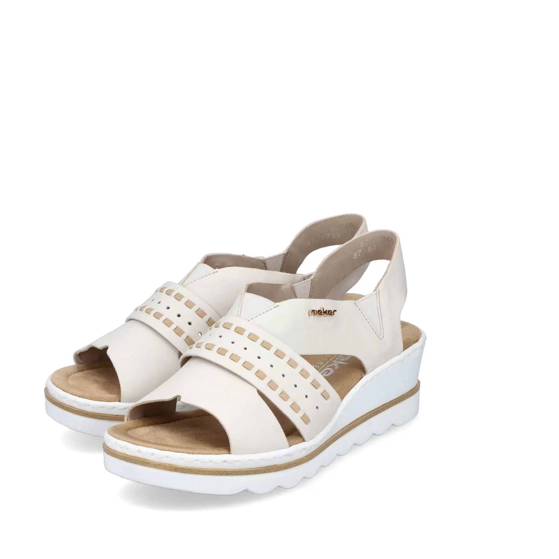 Cheap Sandaly Damskie Na Koturnie W Kolorze Jasnobezowym Damski Buty Z Obcasami