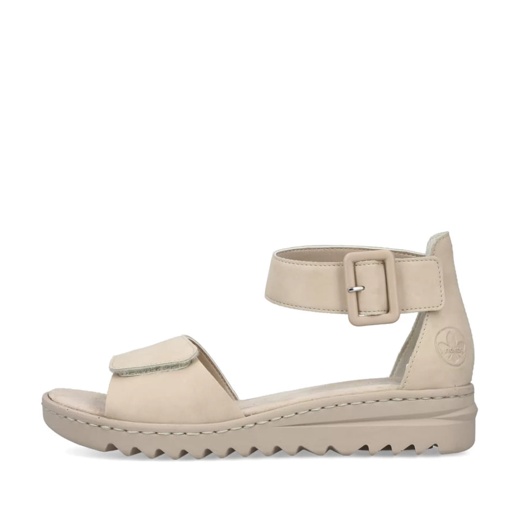 Outlet Sandaly Damskie Na Koturnie W Kolorze Jasnobezowym Damski Buty Z Obcasami