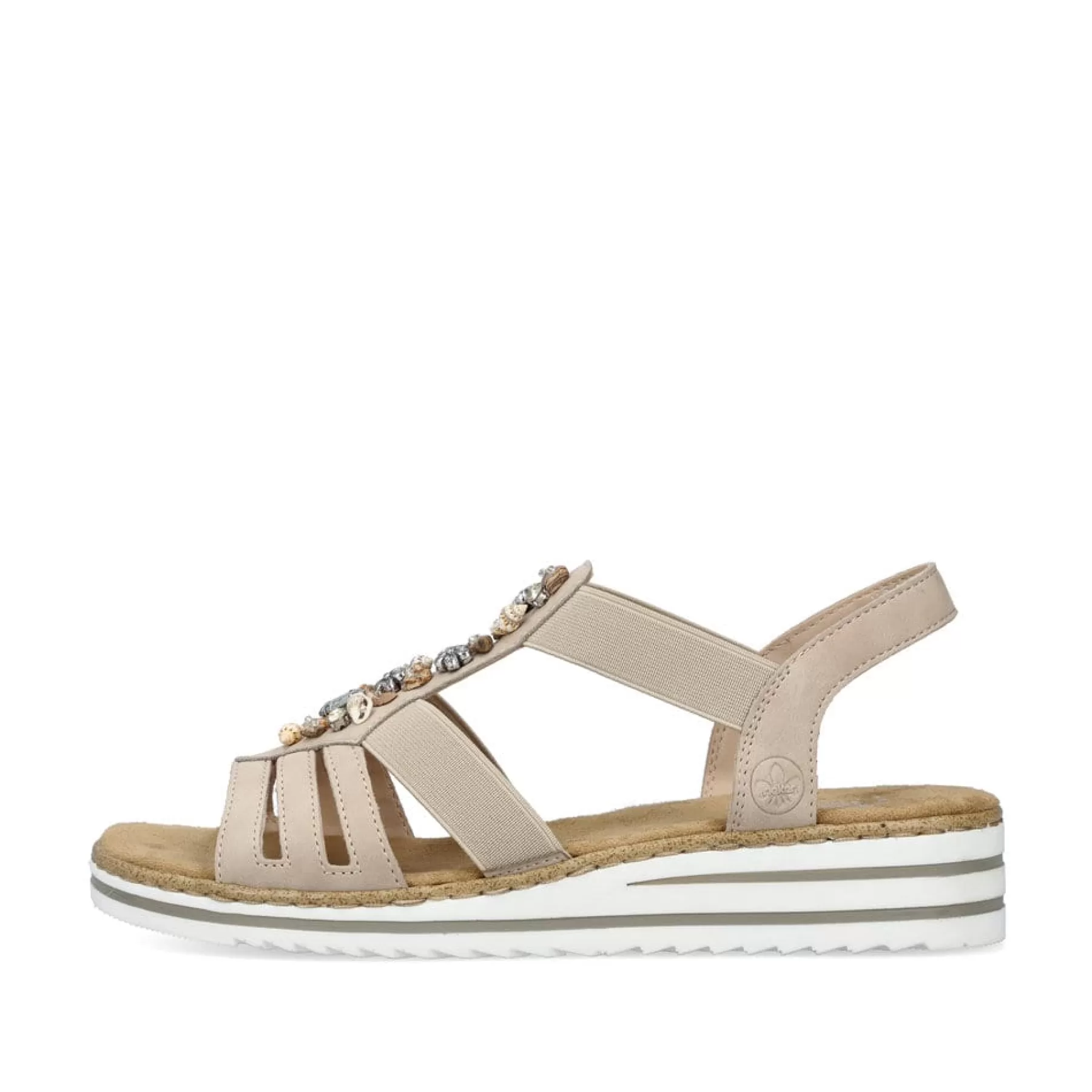Cheap Sandaly Damskie Na Koturnie W Kolorze Kremowo-Bezowym Damski Buty Z Obcasami