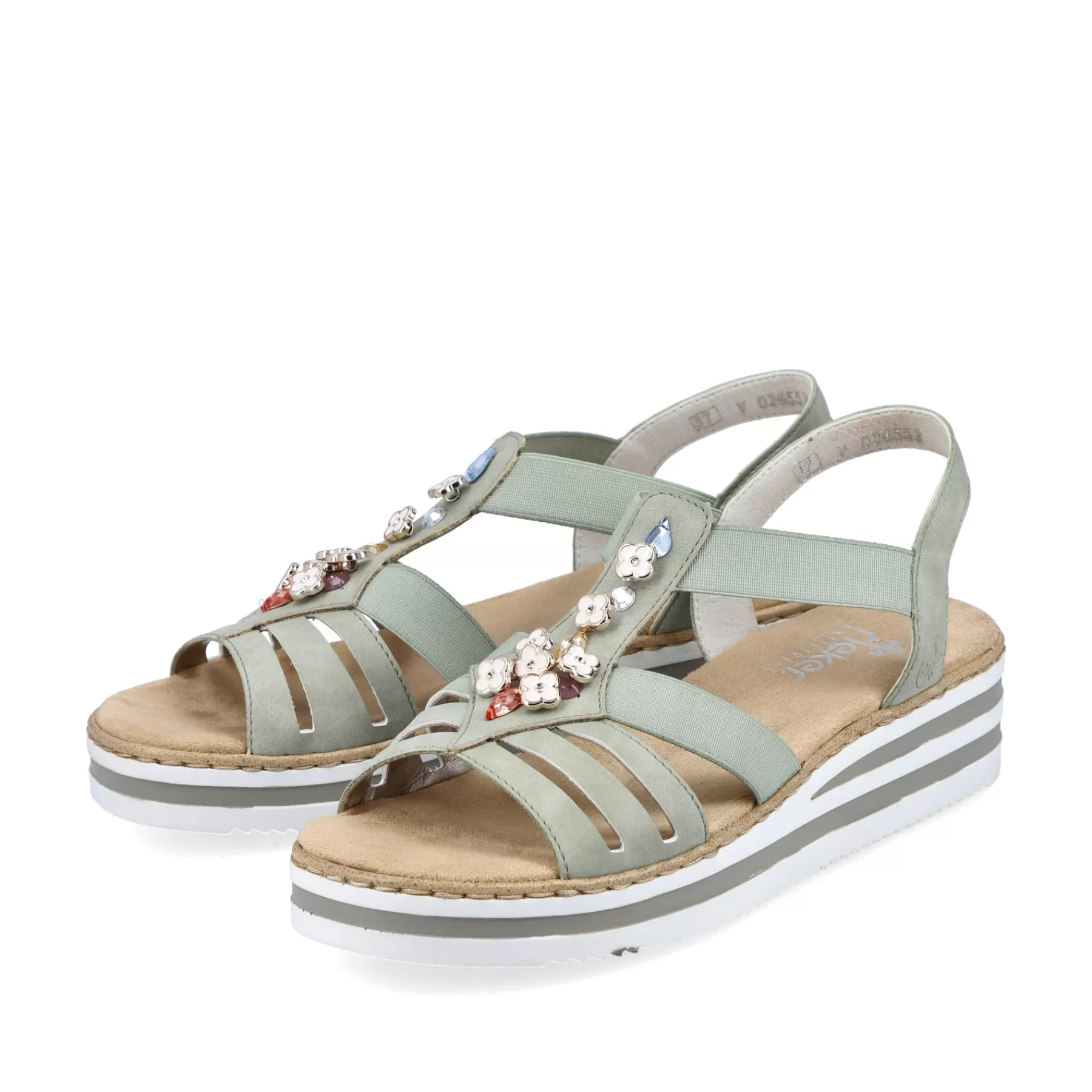 Clearance Sandaly Damskie Na Koturnie W Kolorze Mietowo-Zielonym Meskie Buty Na Lato