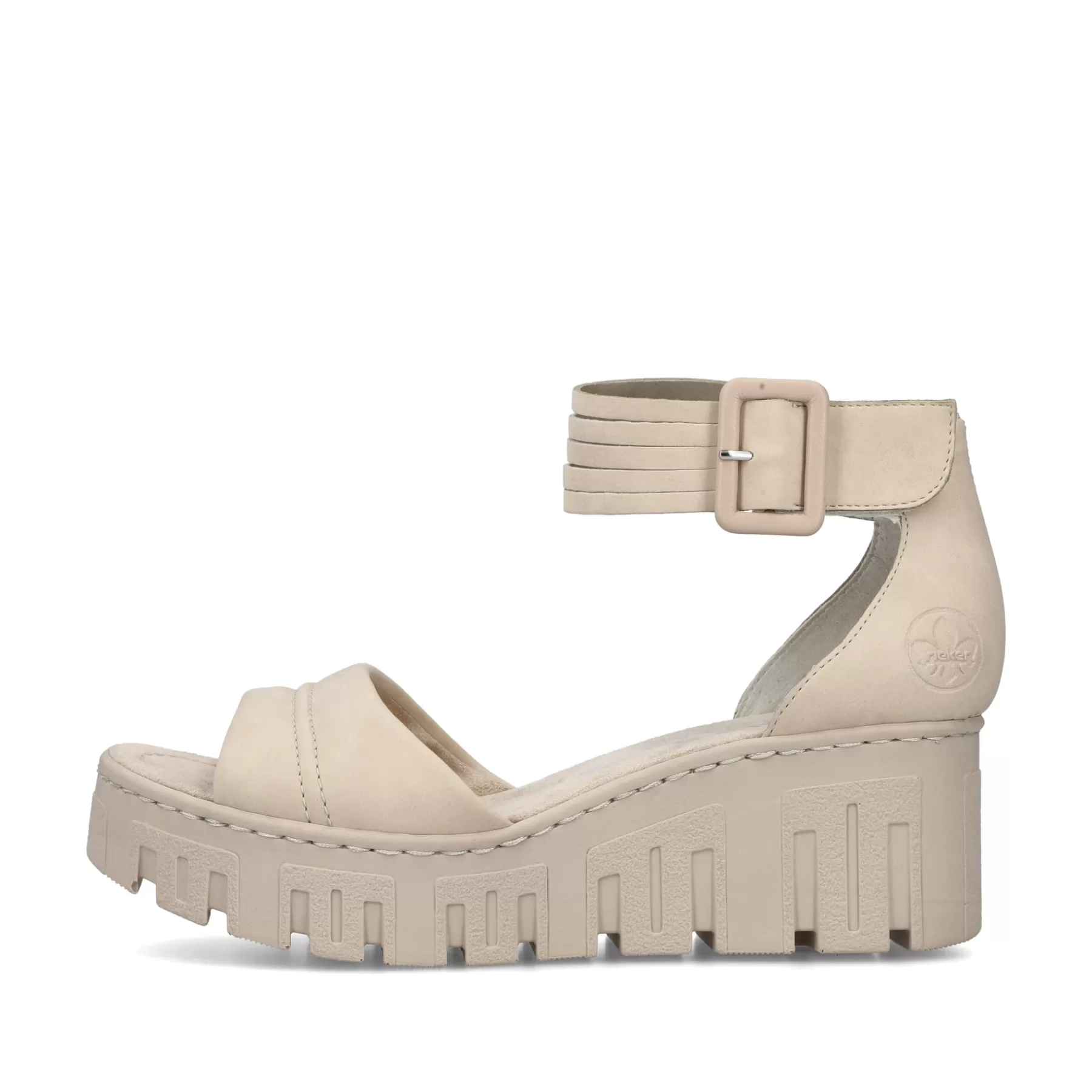 Hot Sandaly Damskie Na Koturnie W Kolorze Piaskowo-Bezowym Meskie Buty Na Lato