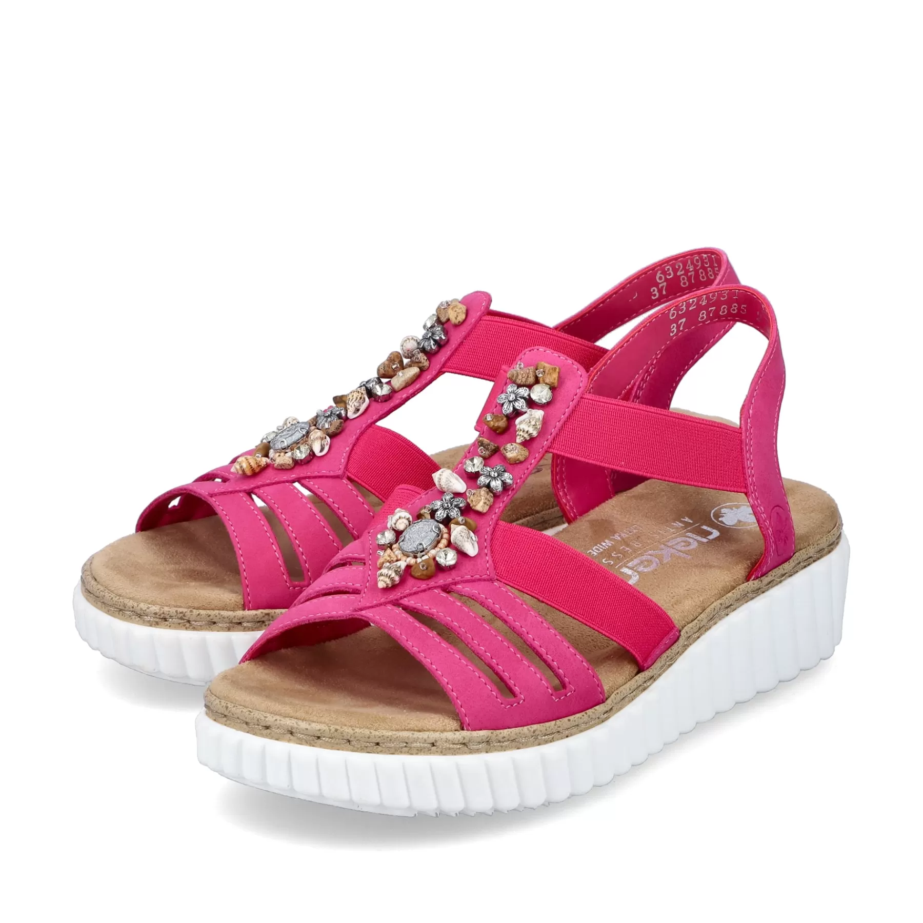 Hot Sandaly Damskie Na Koturnie W Kolorze Rozowym Damski Buty Z Obcasami