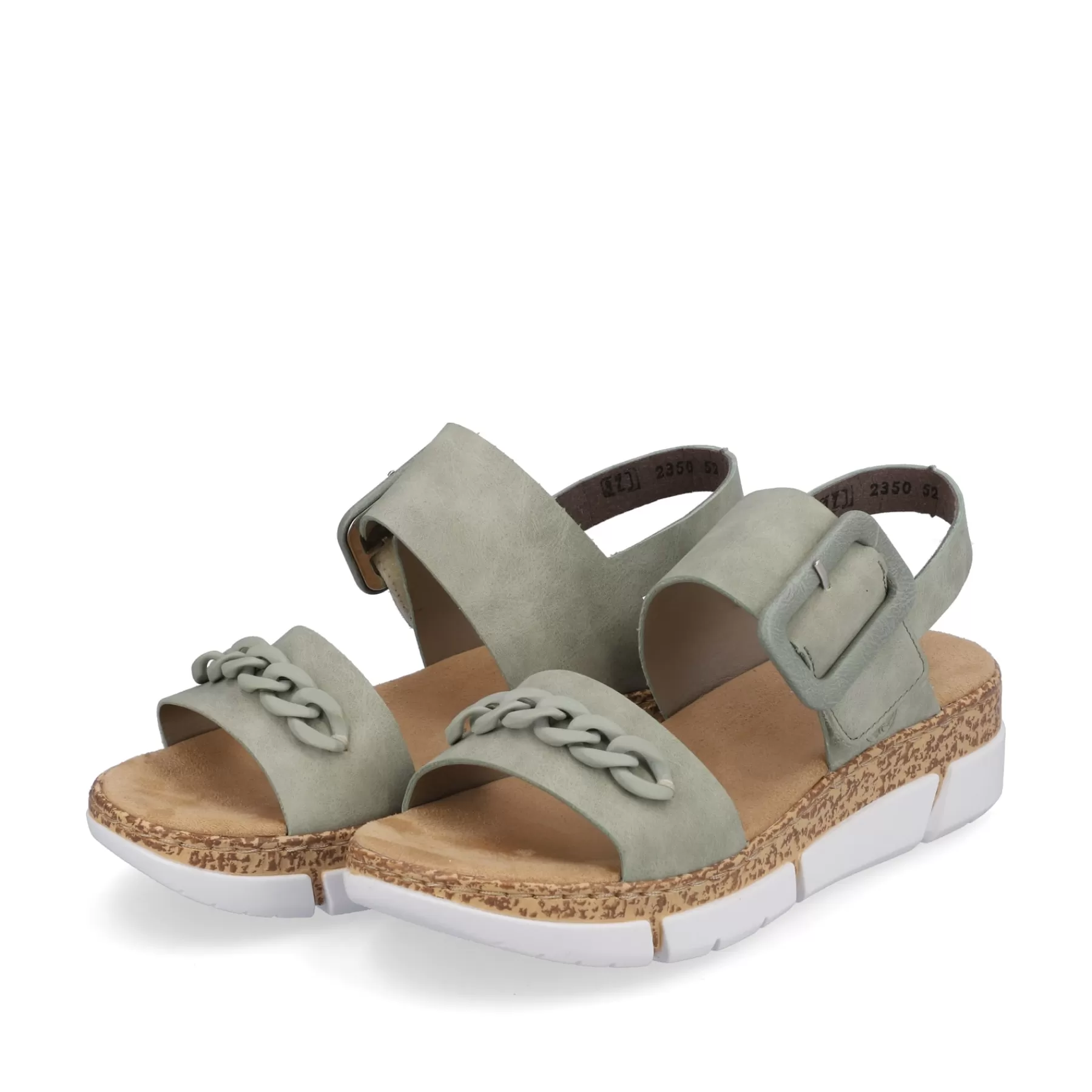 Shop Sandaly Damskie Z Paskami W Kolorze Mietowo-Zielonym Meskie Buty Na Lato