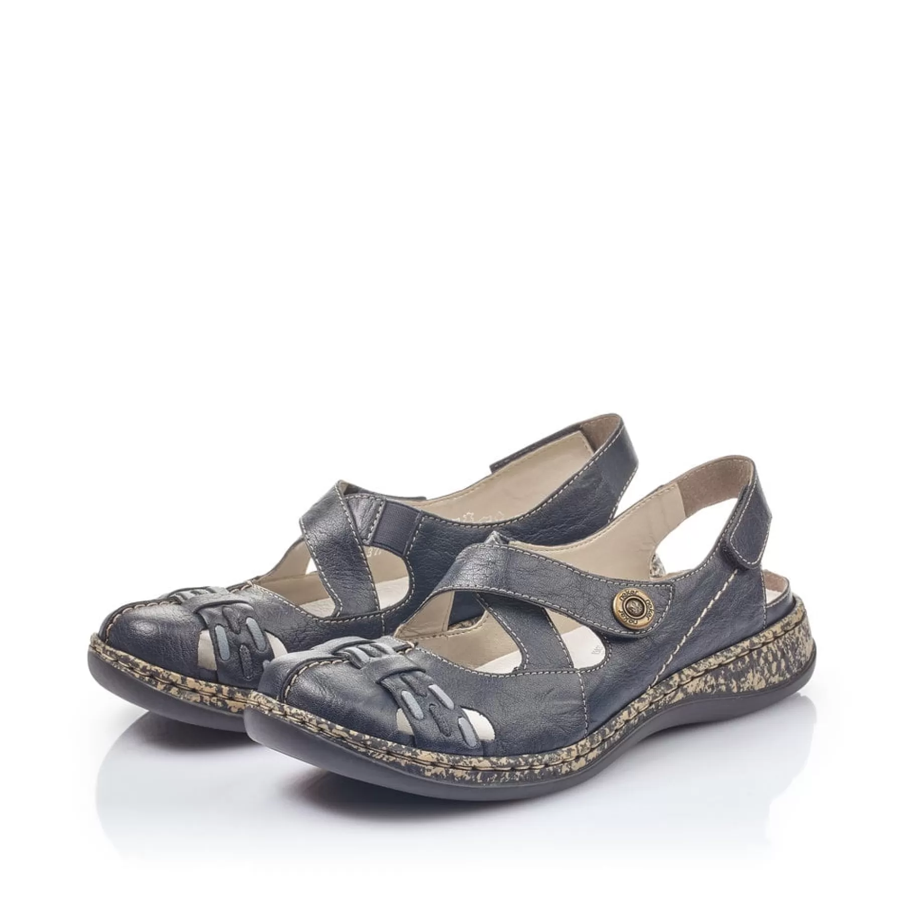 Cheap Sandaly Damskie Z Paskiem W Kolorze Granatowym Damski Sandaly I Sandaly