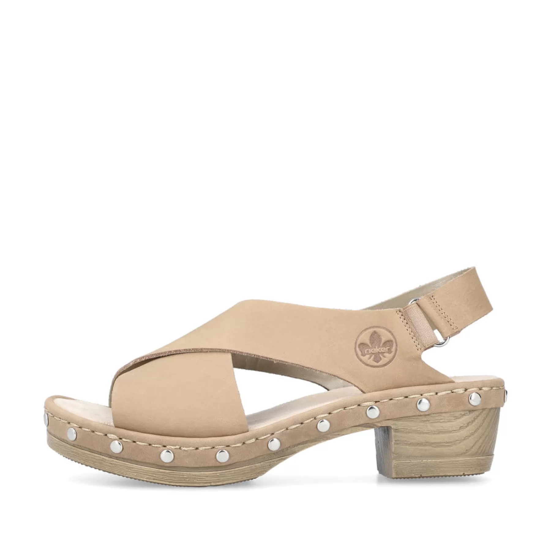 Shop Sandaly Damskie Z Paskiem W Kolorze Jasnobezowym Damski Buty Z Obcasami