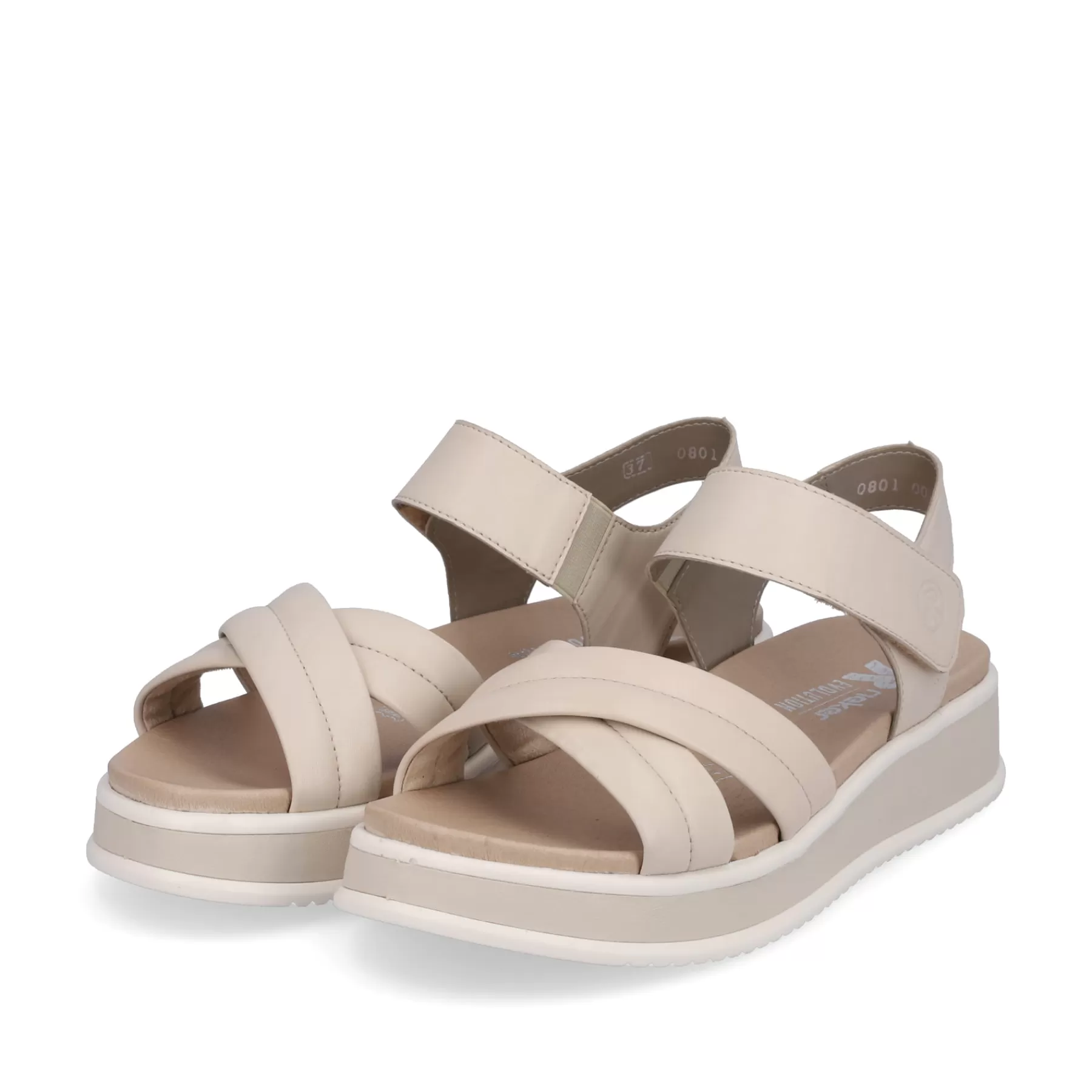 Clearance Sandaly Damskie Z Paskiem W Kolorze Kremowo-Bezowym Damski Sandaly I Sandaly