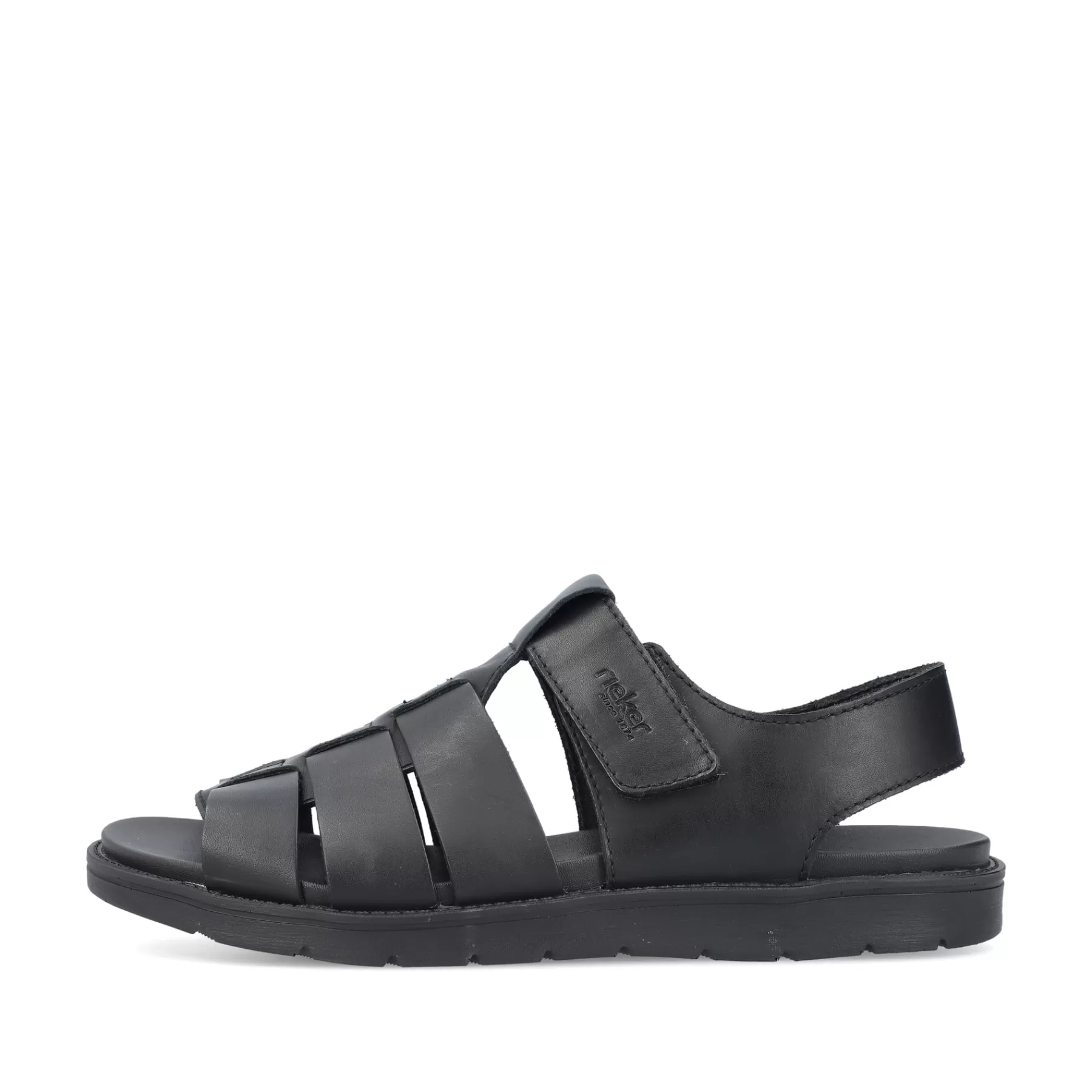 Cheap Sandaly Meskie W Kolorze Ciemnej Czerni Meskie Sandaly