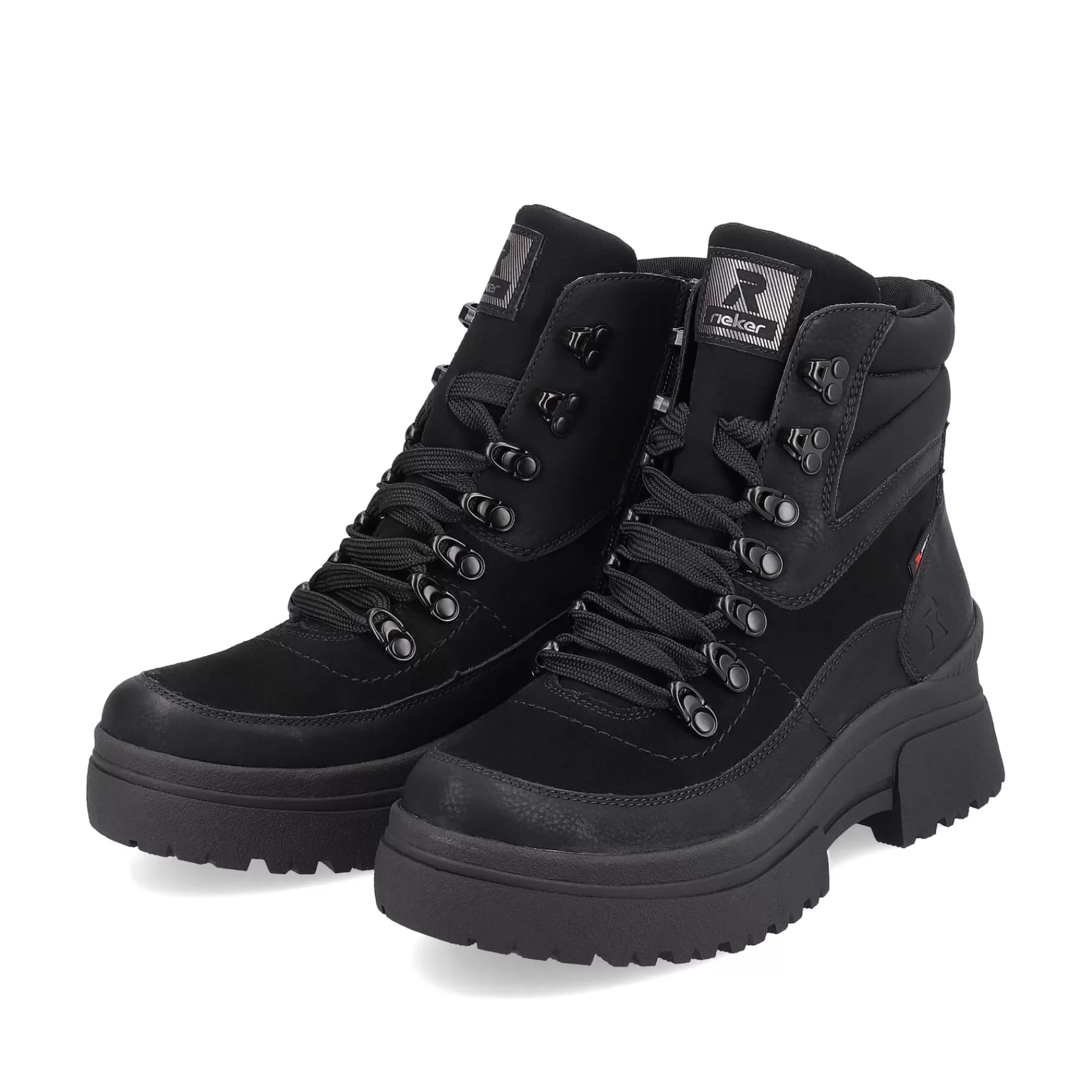 Best Sale Sznurowane Botki Damskie Diamond Black Damski Botki I Botki