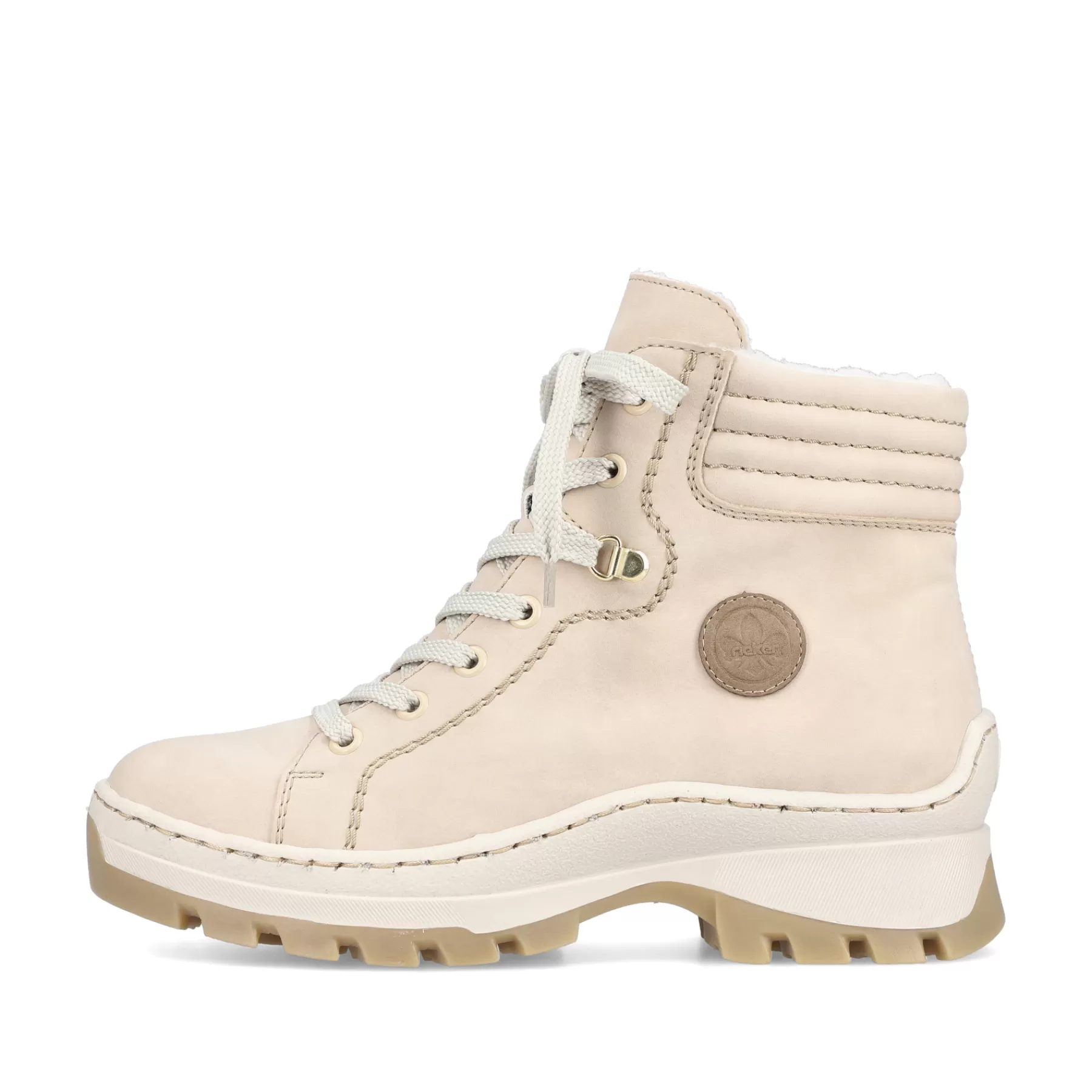 Flash Sale Sznurowane Botki W Kolorze Jasnobezowym Damski Botki I Botki