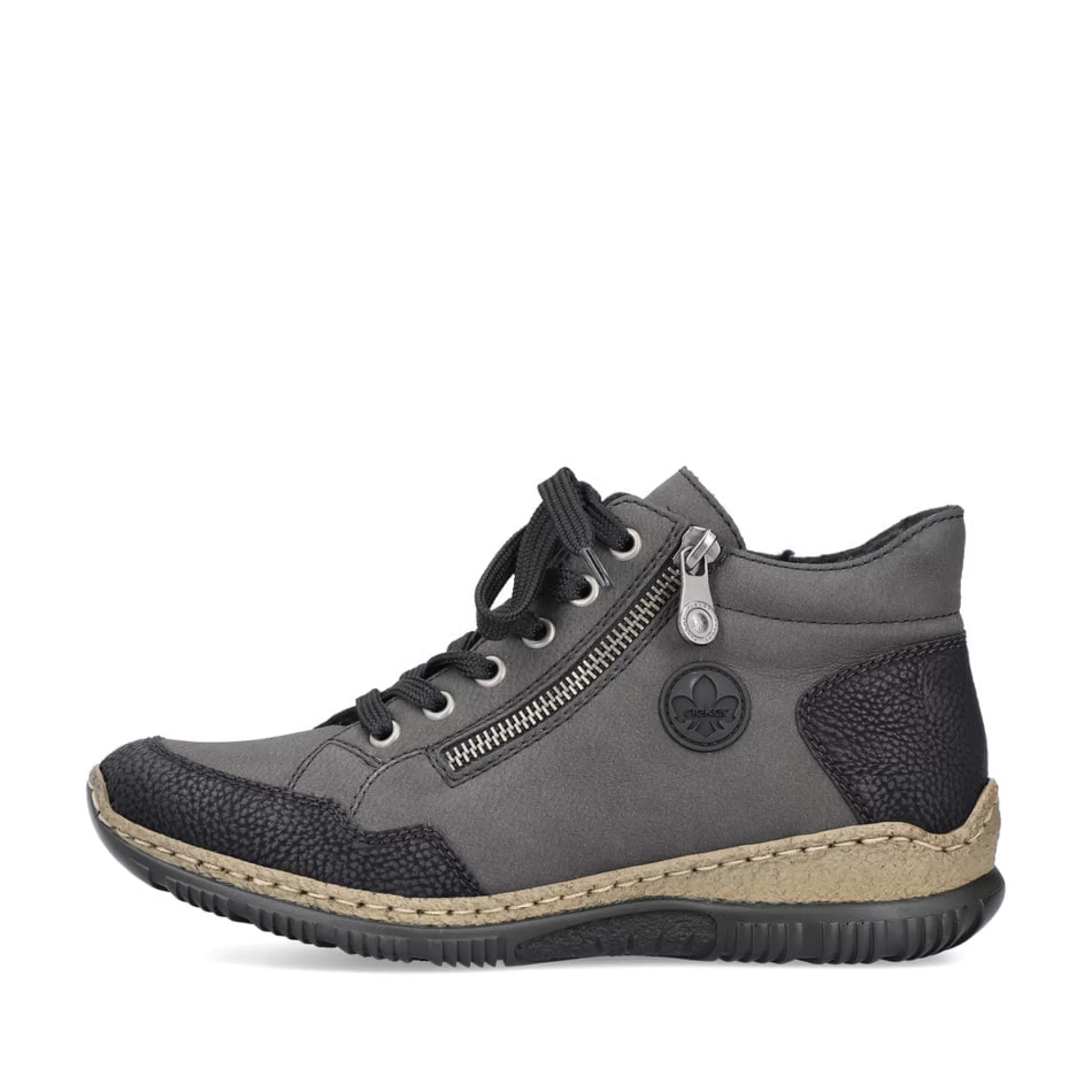 Fashion Sznurowane Buty Damskie W Kolorze Antracytowym Damski Niskie Buty I Kapcie