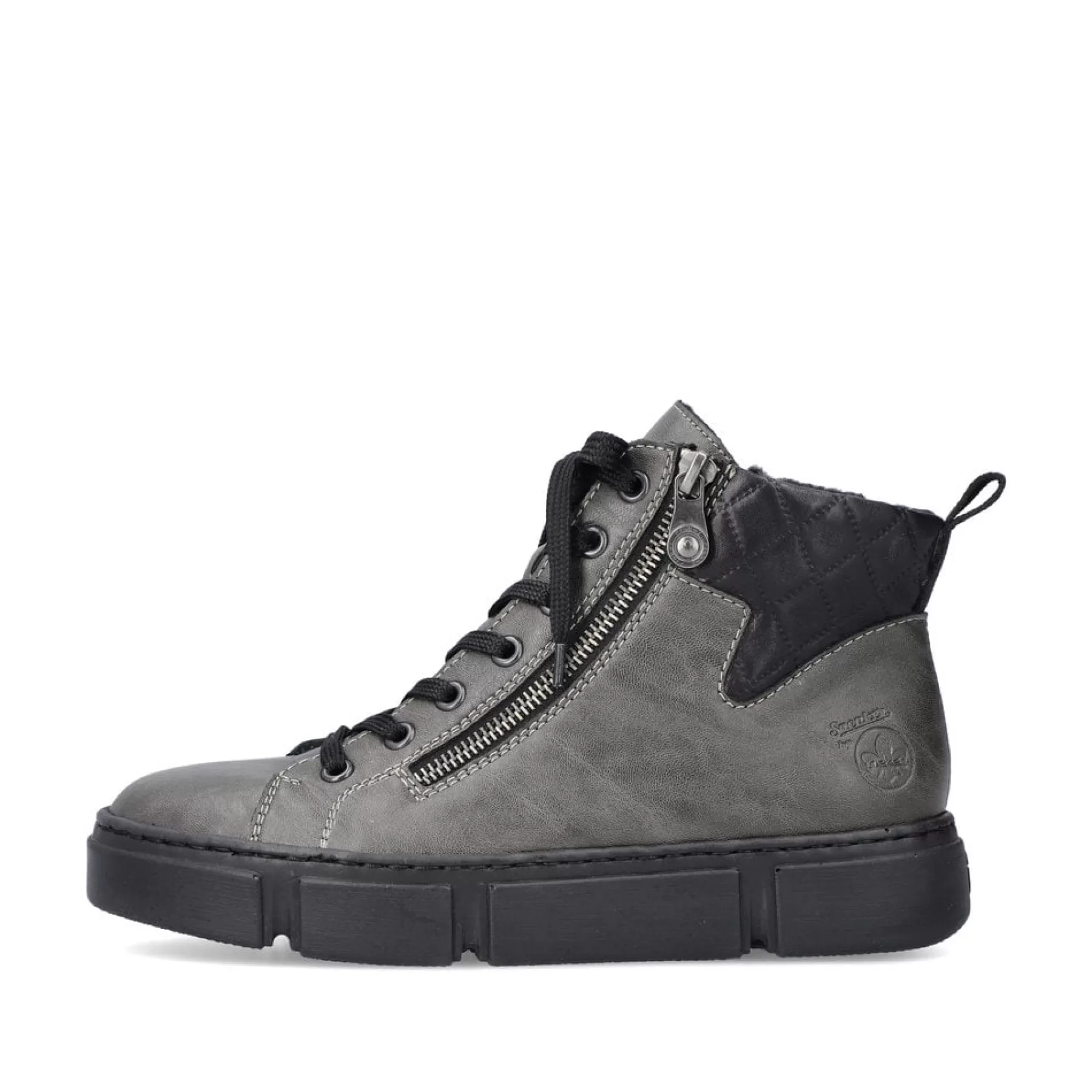 Sale Sznurowane Buty Damskie W Kolorze Antracytowym Damski Botki I Botki