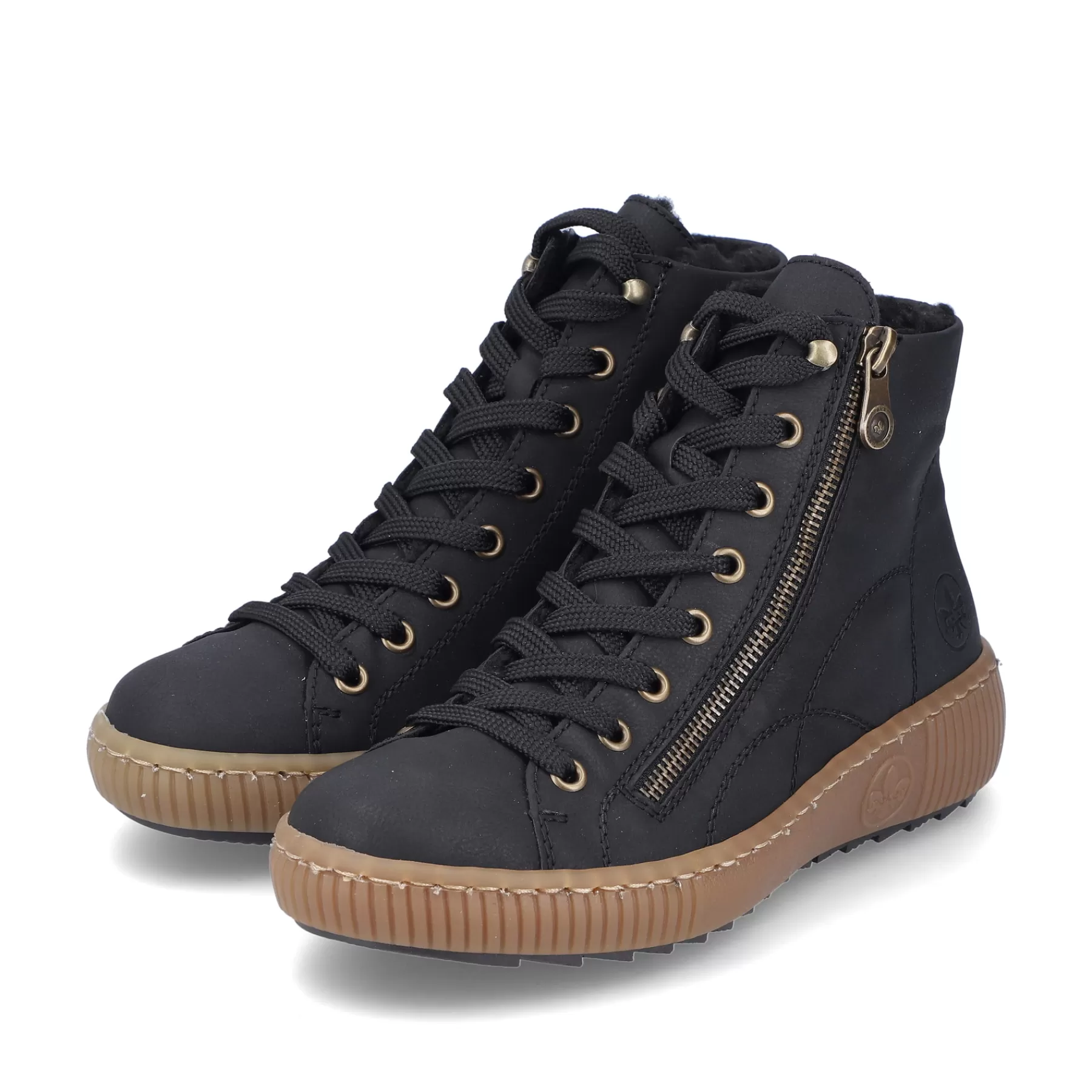 Outlet Sznurowane Buty Damskie W Kolorze Asfaltowo-Czarnym Damski Niskie Buty I Kapcie