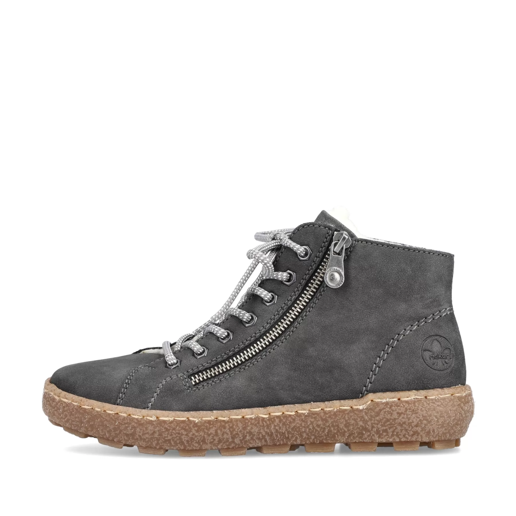 Hot Sznurowane Buty Damskie W Kolorze Asfaltowo-Szarym Damski Niskie Buty I Kapcie