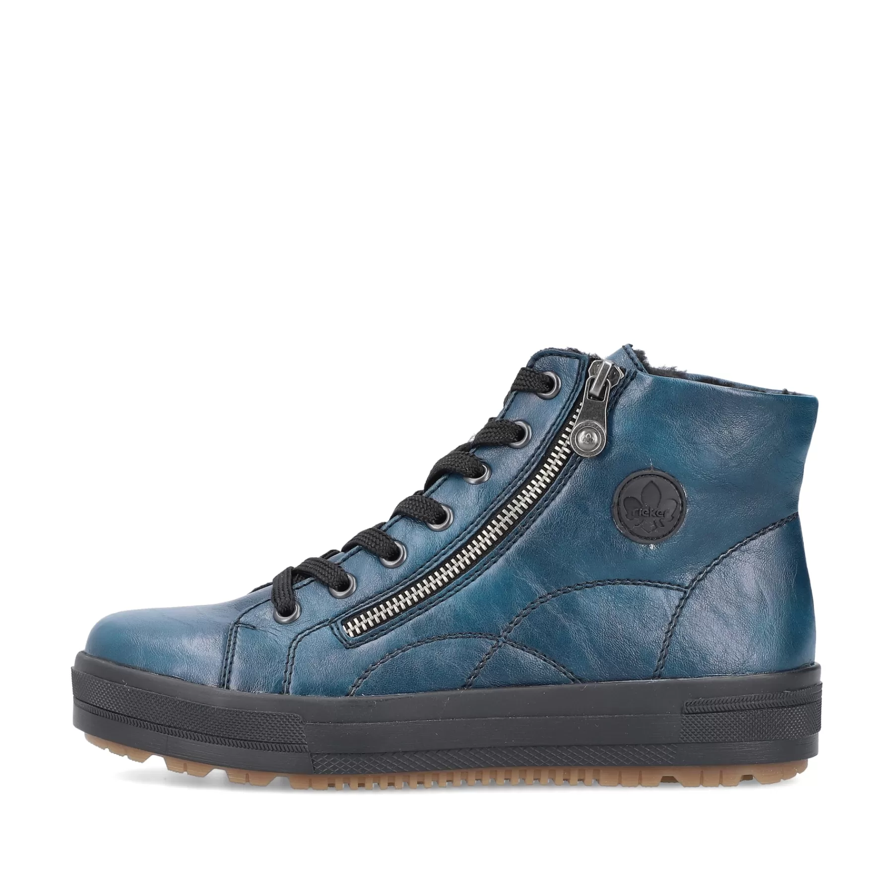 Cheap Sznurowane Buty Damskie W Kolorze Benzyny-Czarne Damski Botki I Botki