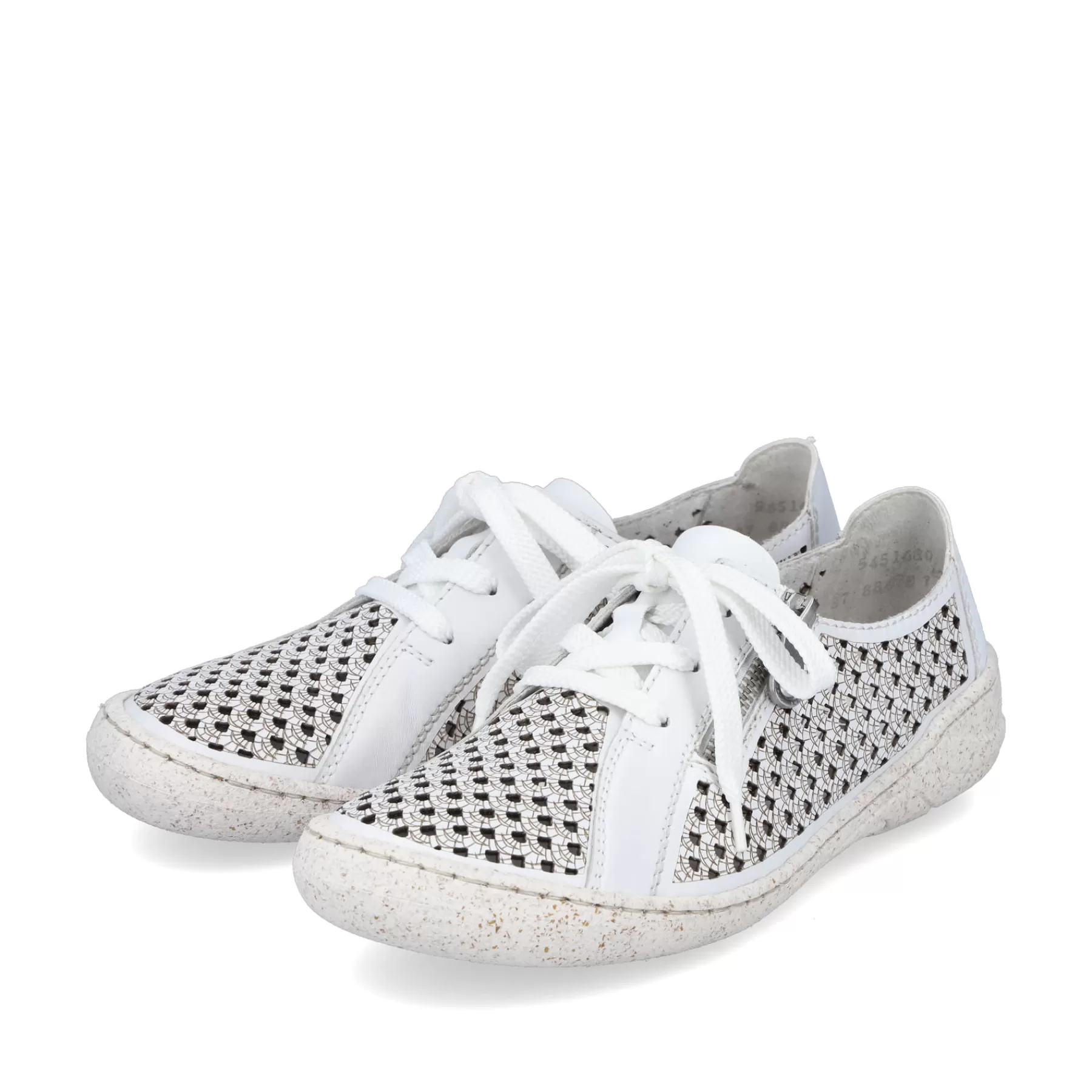Sale Sznurowane Buty Damskie W Kolorze Czystej Bieli Damski Niskie Buty I Kapcie