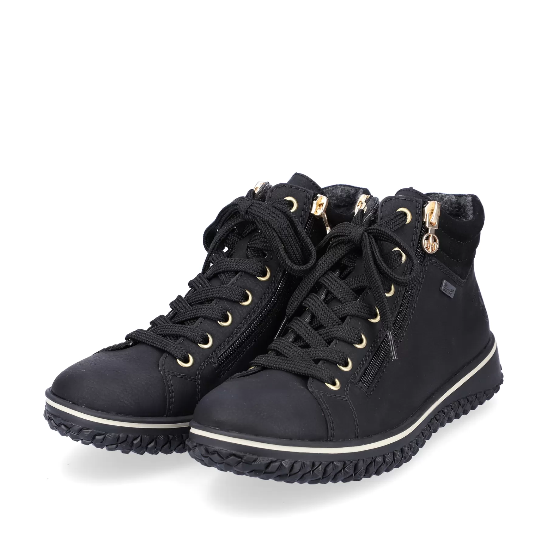 Discount Sznurowane Buty Damskie W Kolorze Glebokiej Czerni Damski Niskie Buty I Kapcie