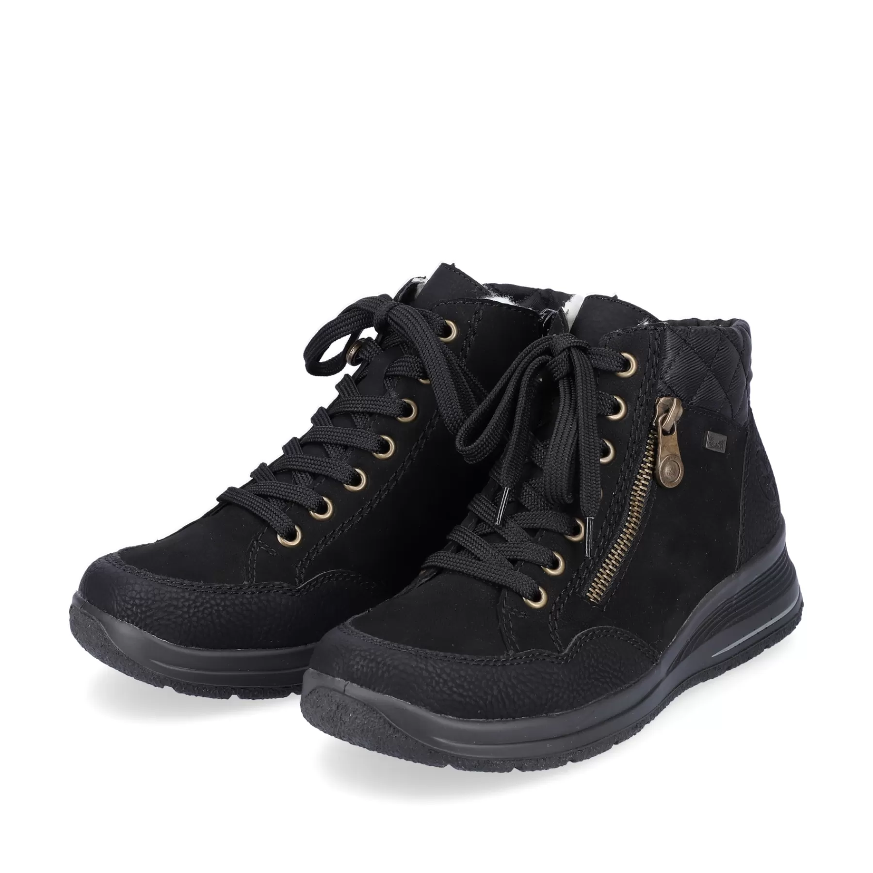 Discount Sznurowane Buty Damskie W Kolorze Glebokiej Czerni Damski Niskie Buty I Kapcie