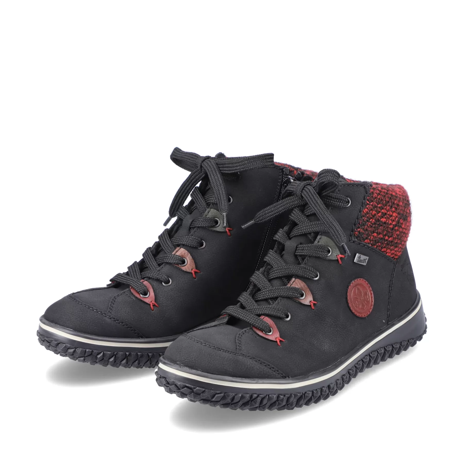 Sale Sznurowane Buty Damskie W Kolorze Grafitowo-Czarnym Damski Niskie Buty I Kapcie