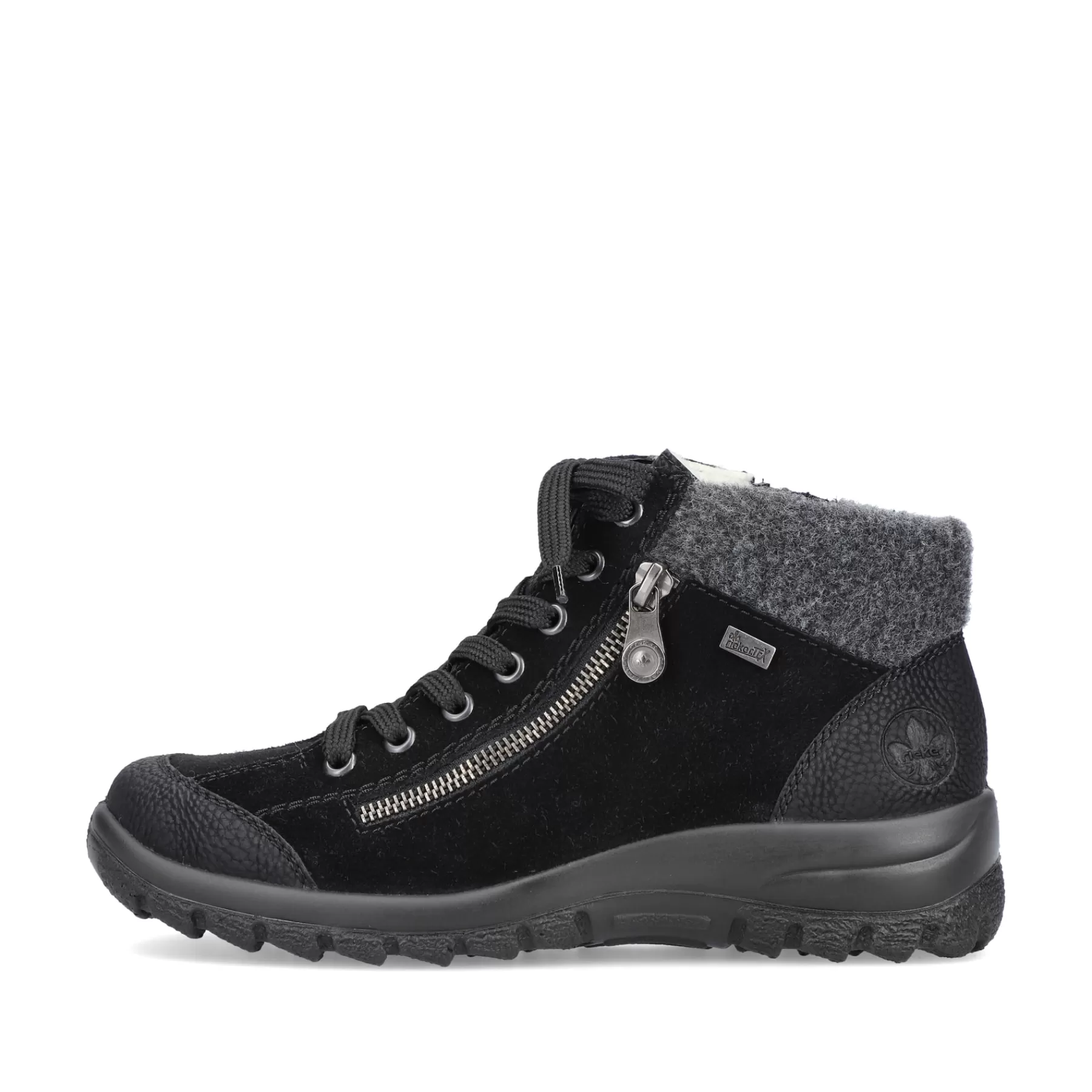 Best Sale Sznurowane Buty Damskie W Kolorze Grafitowo-Czarnym Damski Niskie Buty I Kapcie