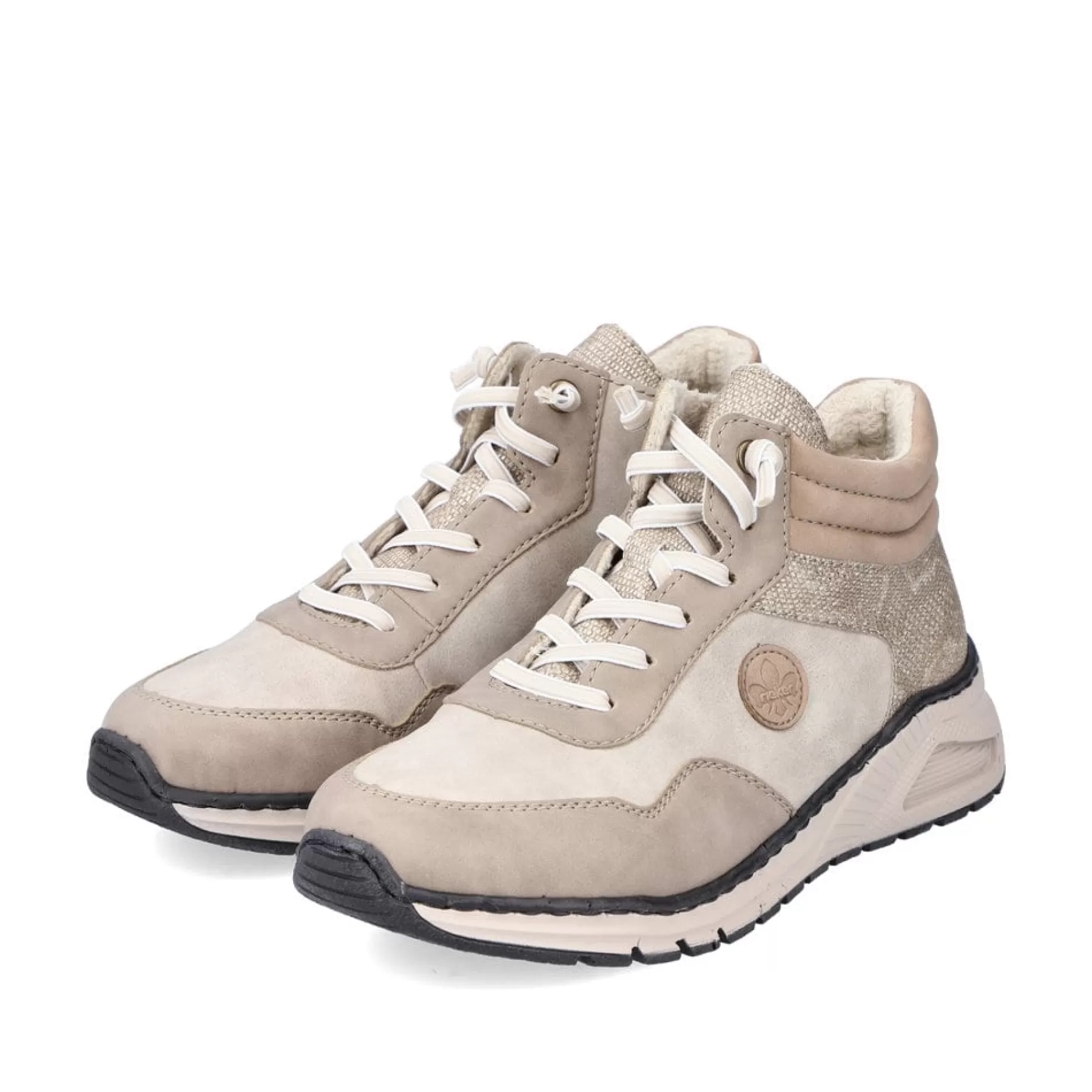 Sale Sznurowane Buty Damskie W Kolorze Jasnego Bezu Damski Niskie Buty I Kapcie