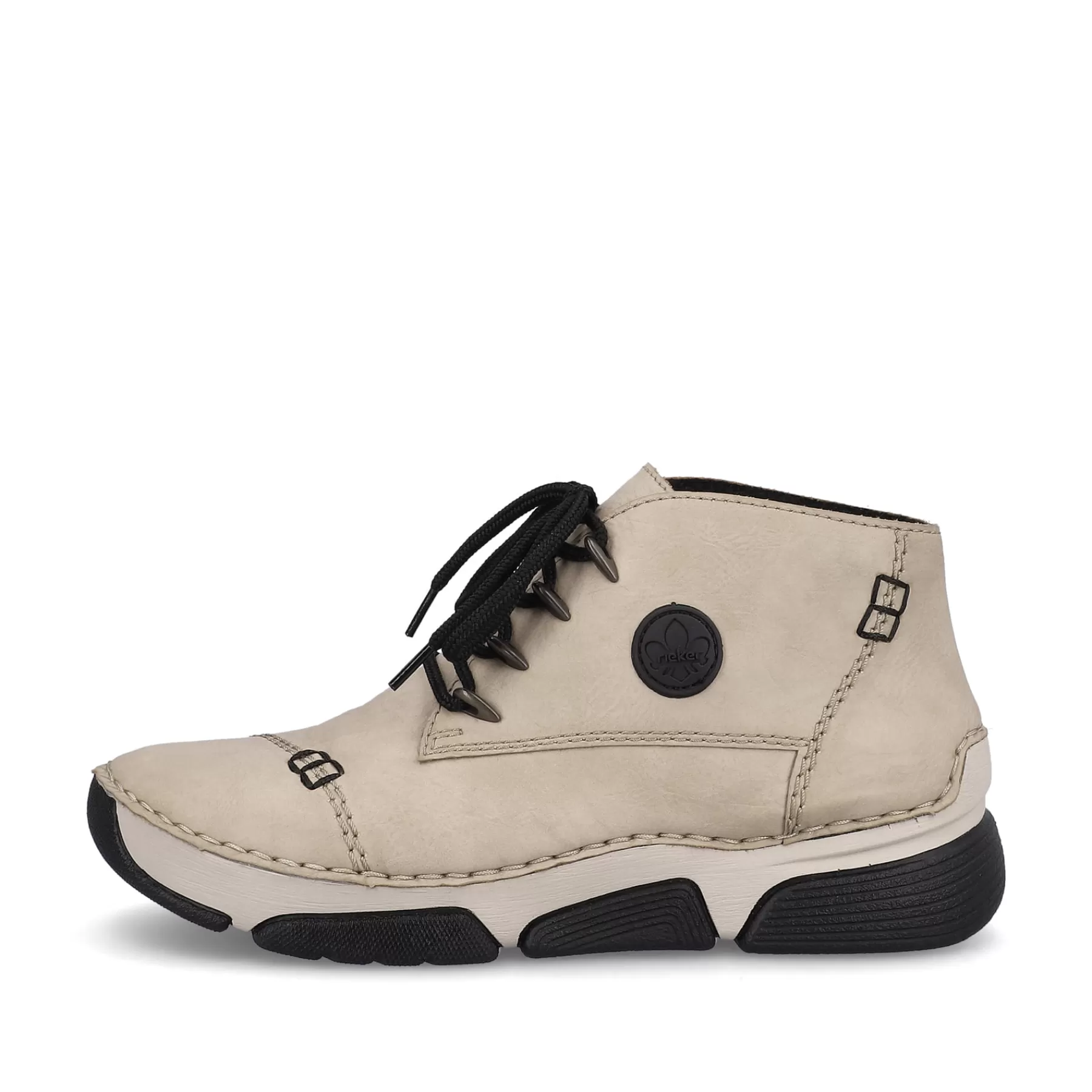 New Sznurowane Buty Damskie W Kolorze Kremowo-Bezowym Damski Niskie Buty I Kapcie