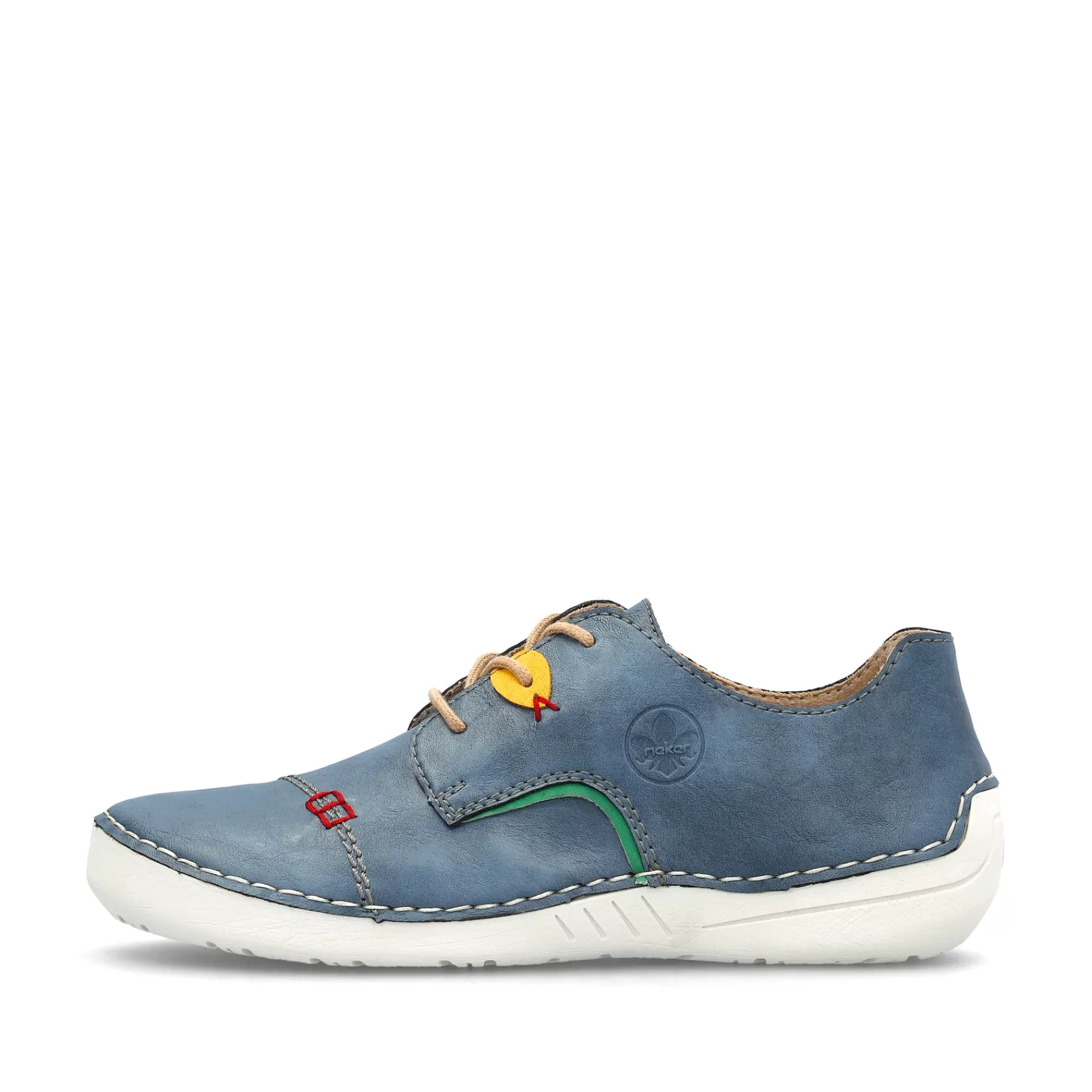 Discount Sznurowane Buty Damskie W Kolorze Lupkowoniebieskim Damski Niskie Buty I Kapcie