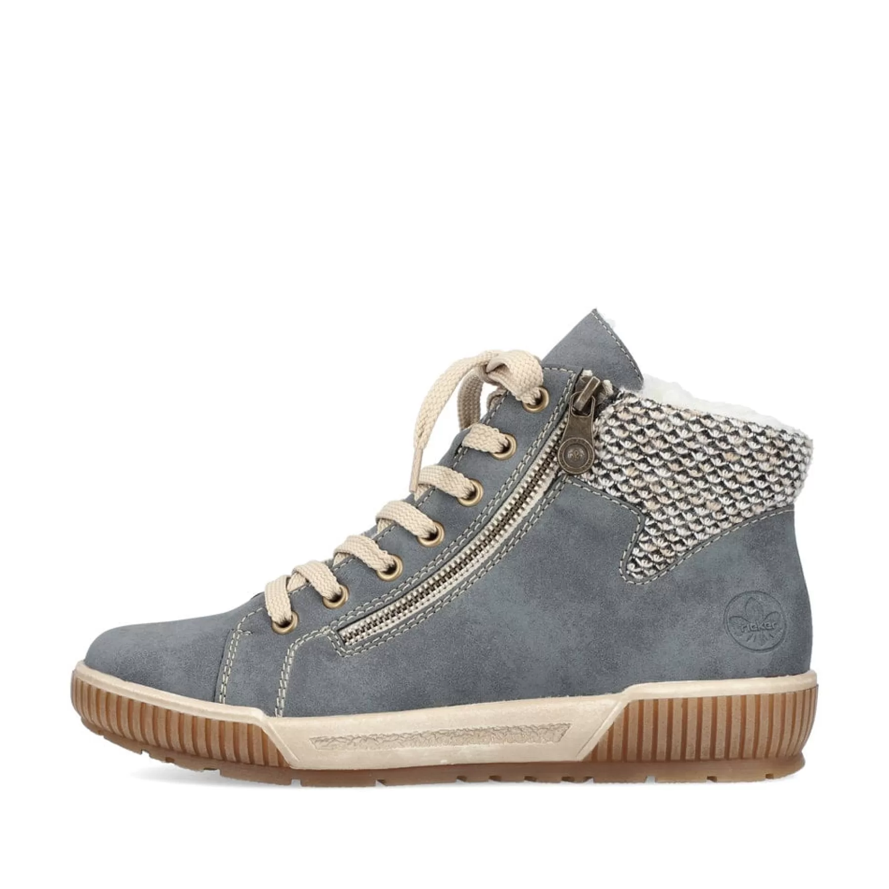 Sale Sznurowane Buty Damskie W Kolorze Niebiesko-Szarym Damski Niskie Buty I Kapcie