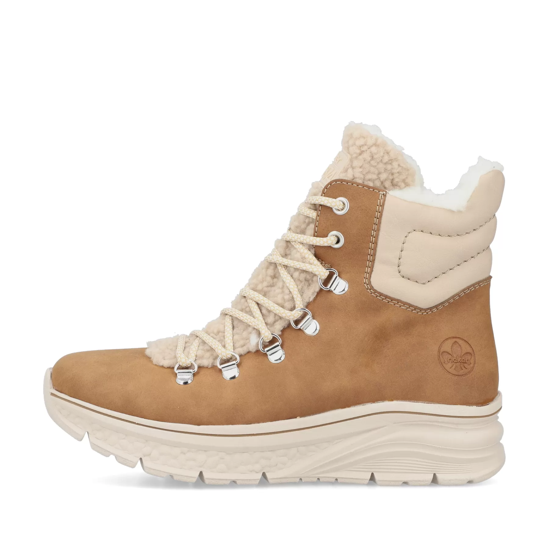 Cheap Sznurowane Buty Damskie W Kolorze Nugat W Kolorze Brazu Damski Botki I Botki