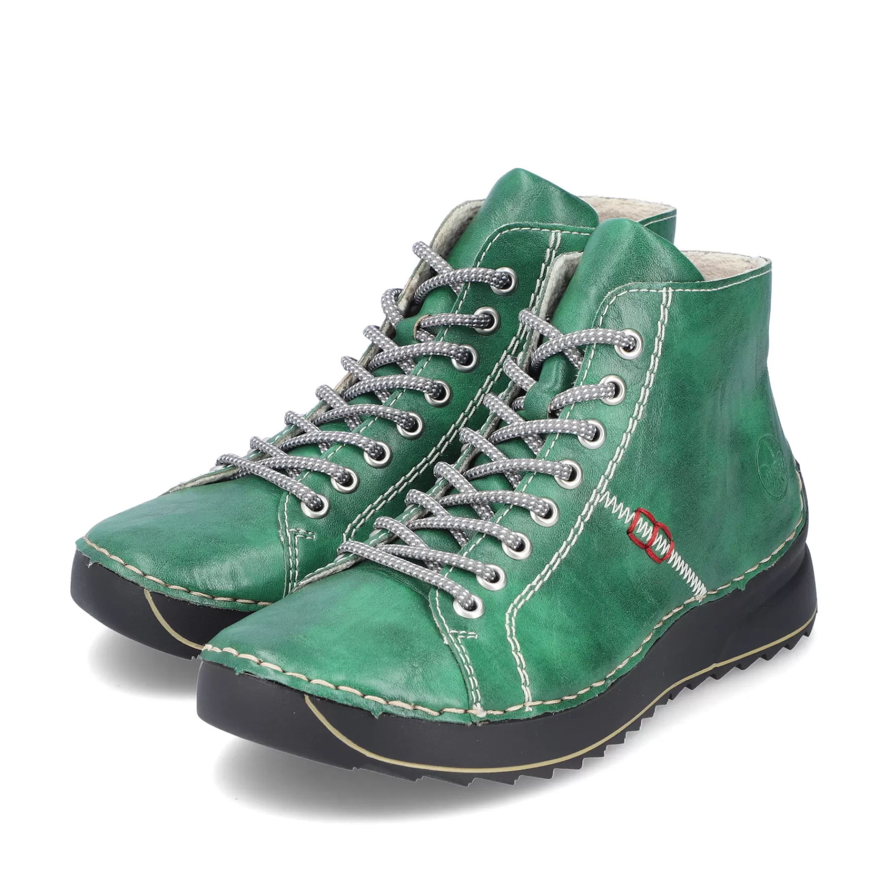 Sale Sznurowane Buty Damskie W Kolorze Szmaragdowej Zieleni Damski Niskie Buty I Kapcie