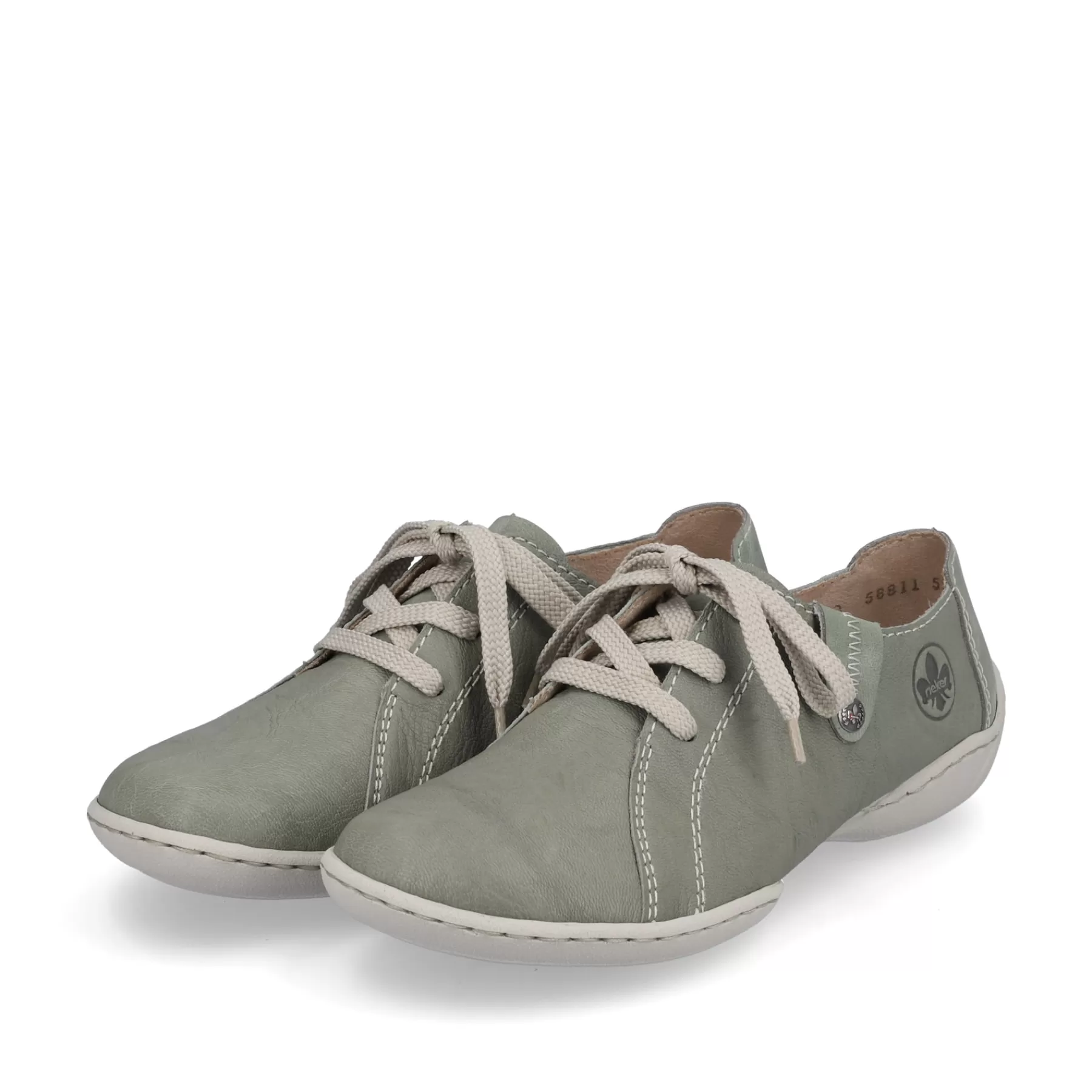 Cheap Sznurowane Buty Damskie W Kolorze Zielono-Szarym Damski Niskie Buty I Kapcie
