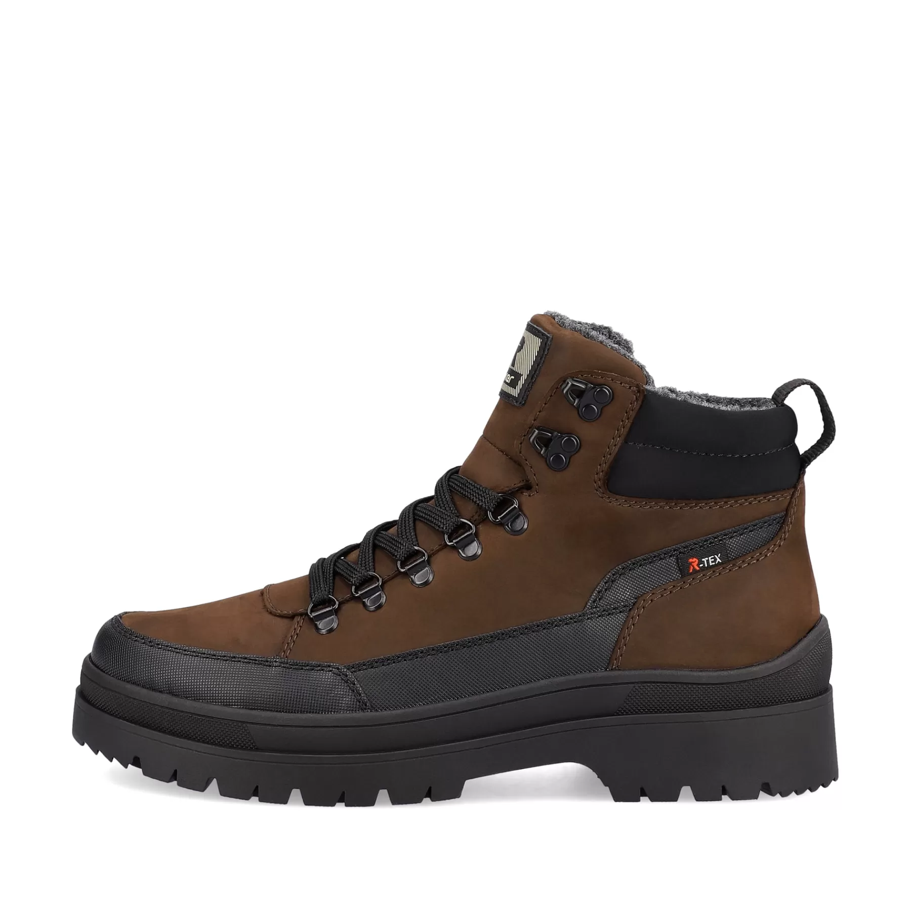 Store Sznurowane Buty Meskie Nut-Brown Noir Meskie Buty