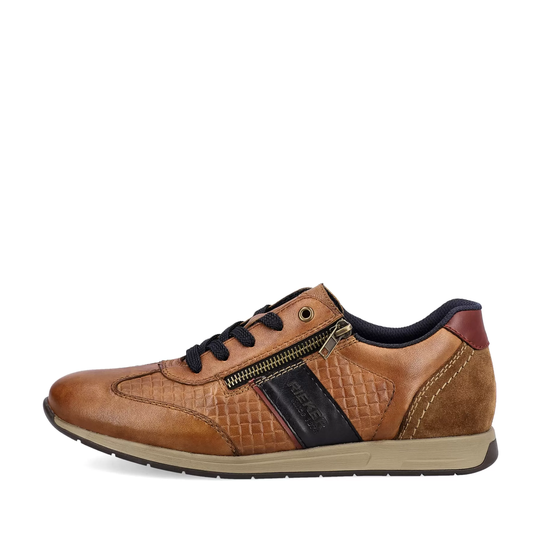 Discount Sznurowane Buty Meskie W Kolorze Brazowo-Czarnym Meskie Niskie Buty I Kapcie