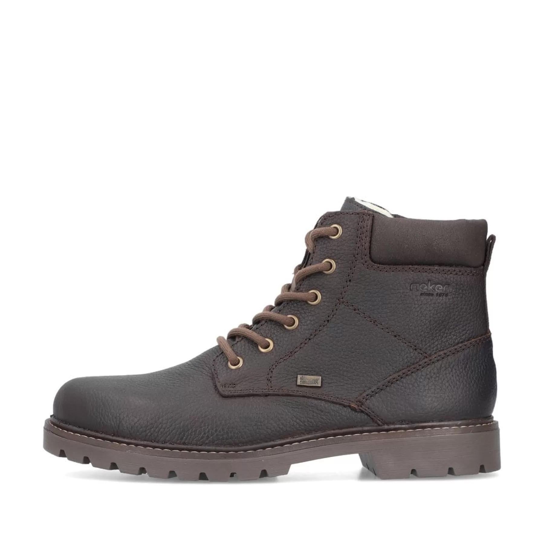 New Sznurowane Buty Meskie W Kolorze Ciemnobrazowym Meskie Buty