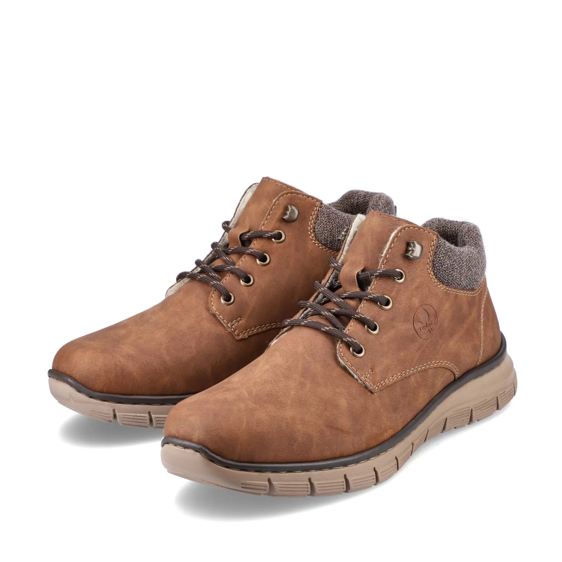 Fashion Sznurowane Buty Meskie W Kolorze Cynamonowego Brazu Meskie Buty