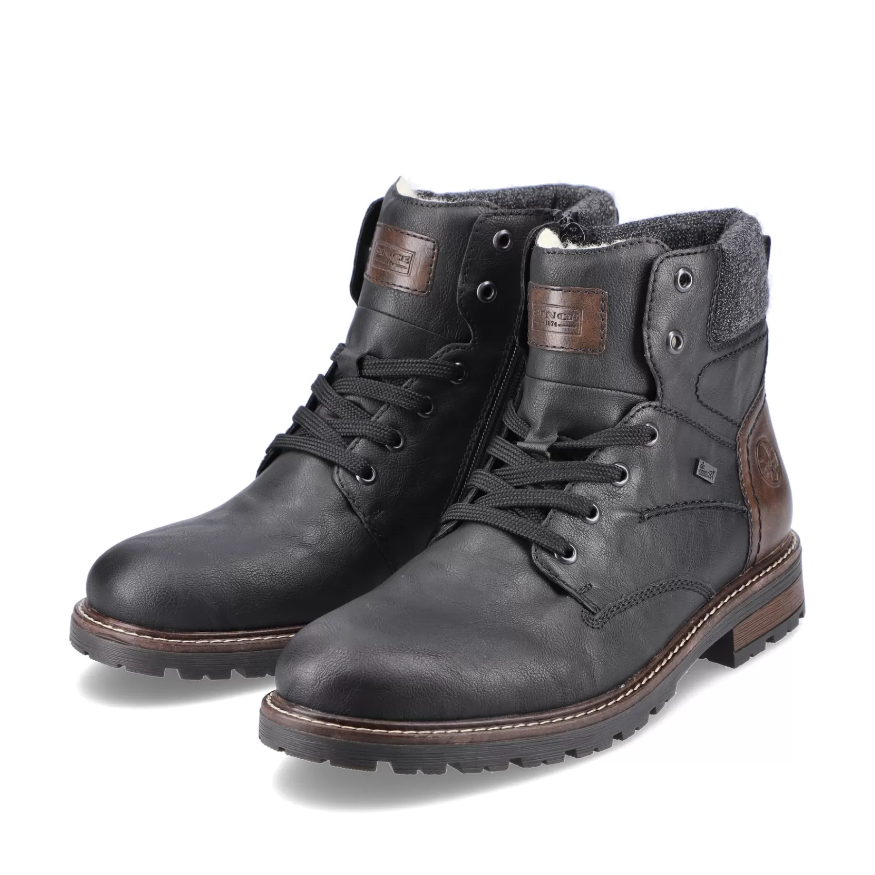 Cheap Sznurowane Buty Meskie W Kolorze Glebokiej Czerni Meskie Buty