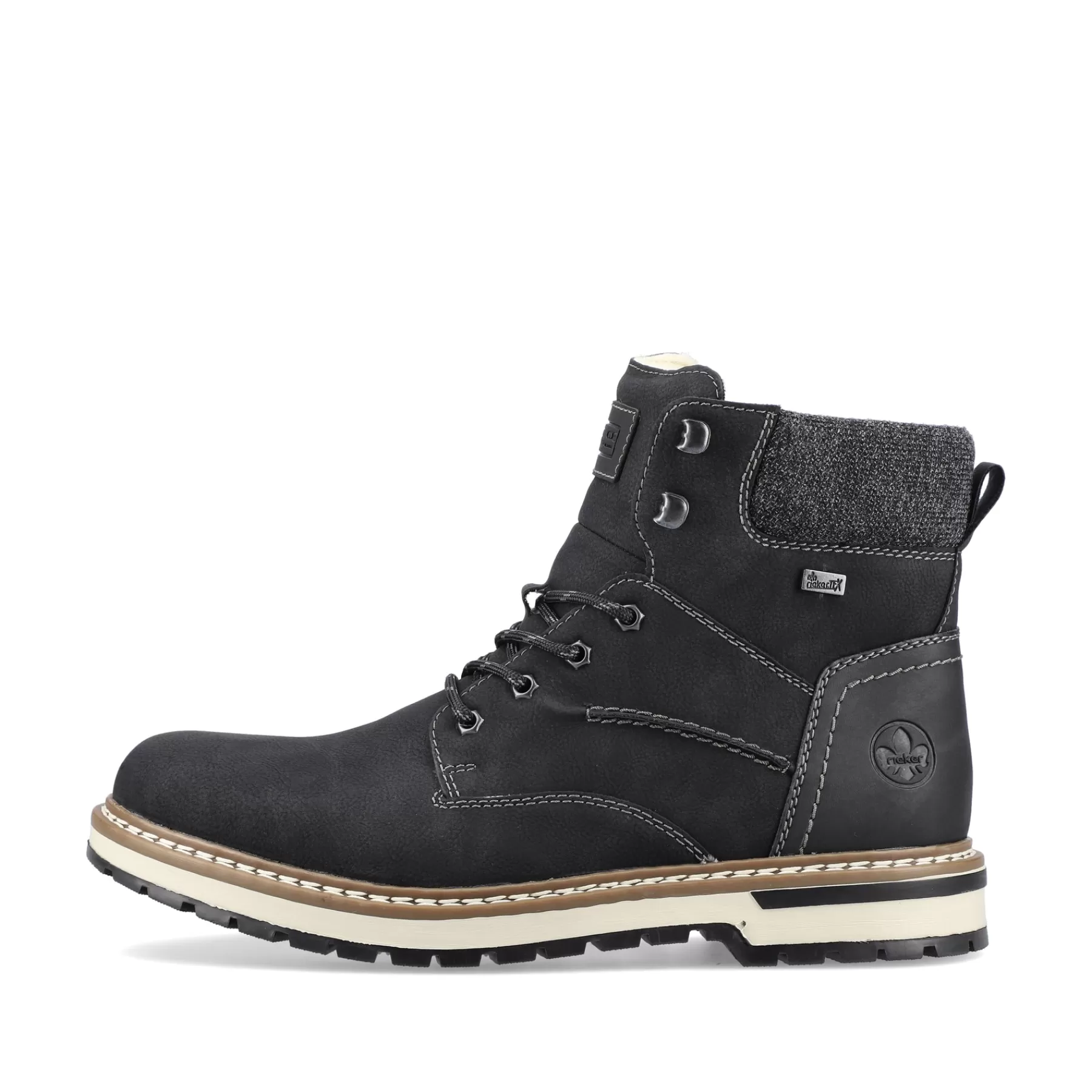 Outlet Sznurowane Buty Meskie W Kolorze Glebokiej Czerni Meskie Buty