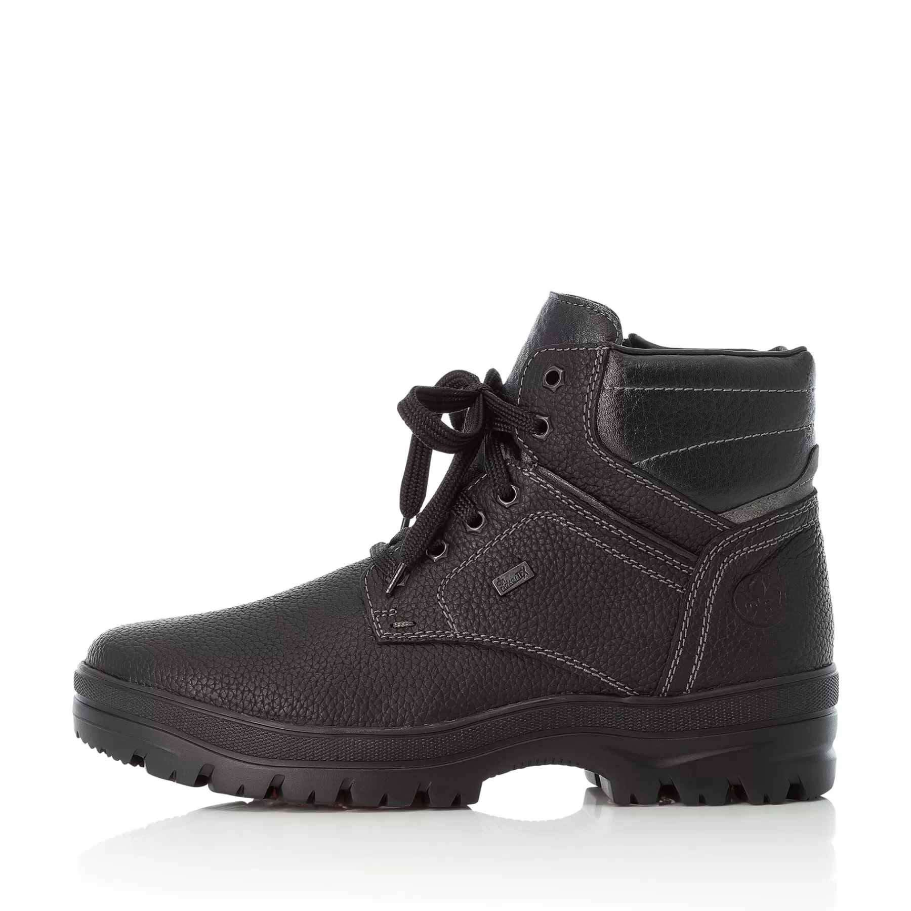 Outlet Sznurowane Buty Meskie W Kolorze Glebokiej Czerni Meskie Buty