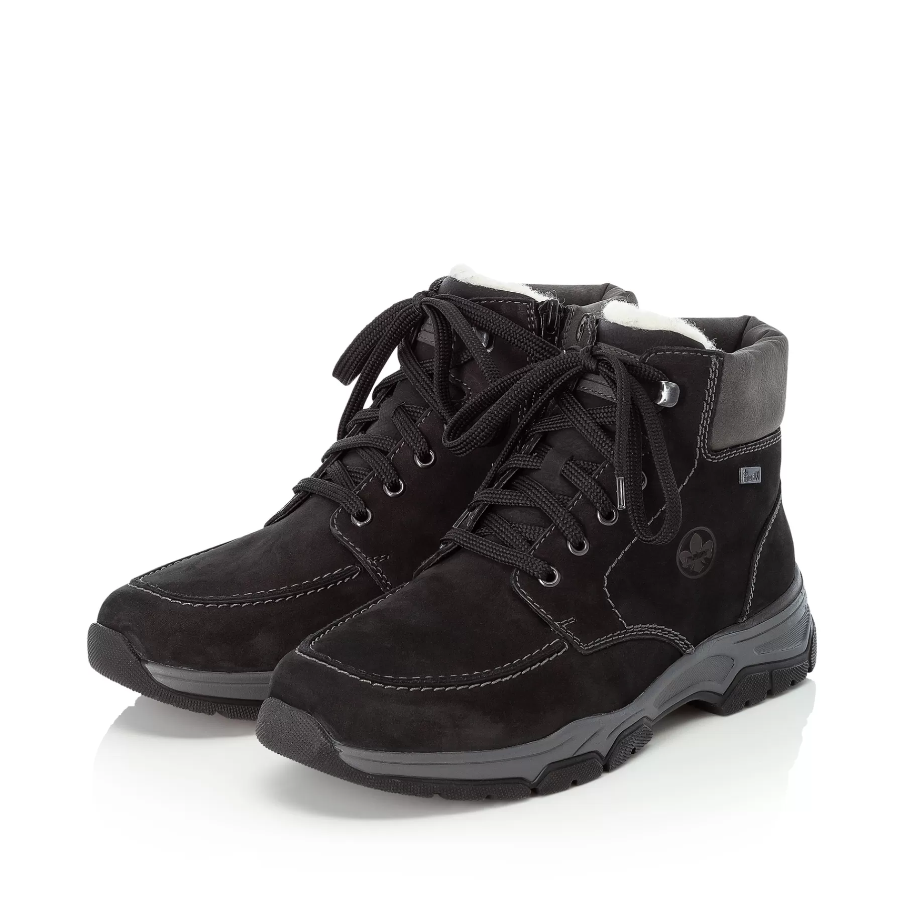 Outlet Sznurowane Buty Meskie W Kolorze Glebokiej Czerni Meskie Buty