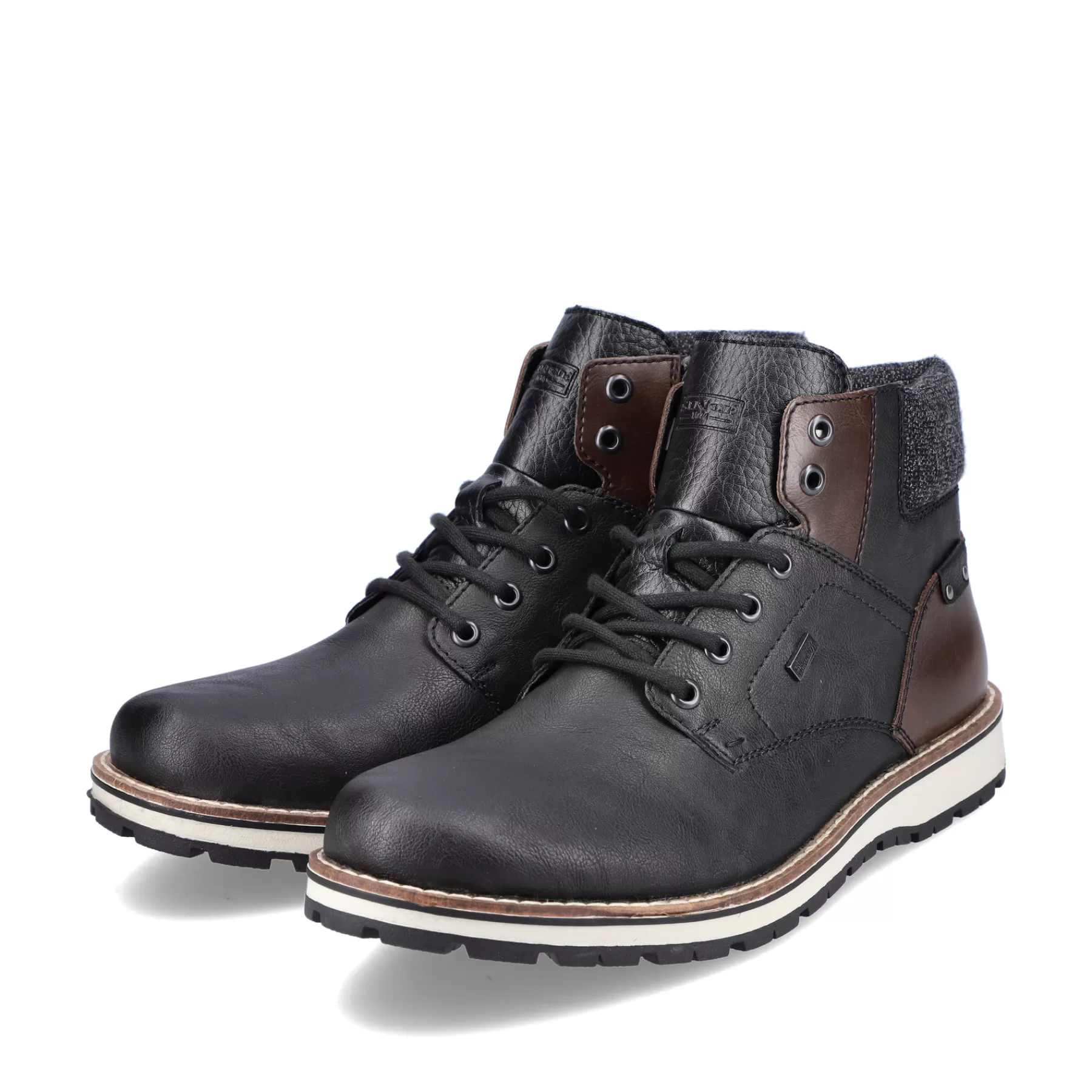 Shop Sznurowane Buty Meskie W Kolorze Grafitowo-Czarnym Meskie Buty