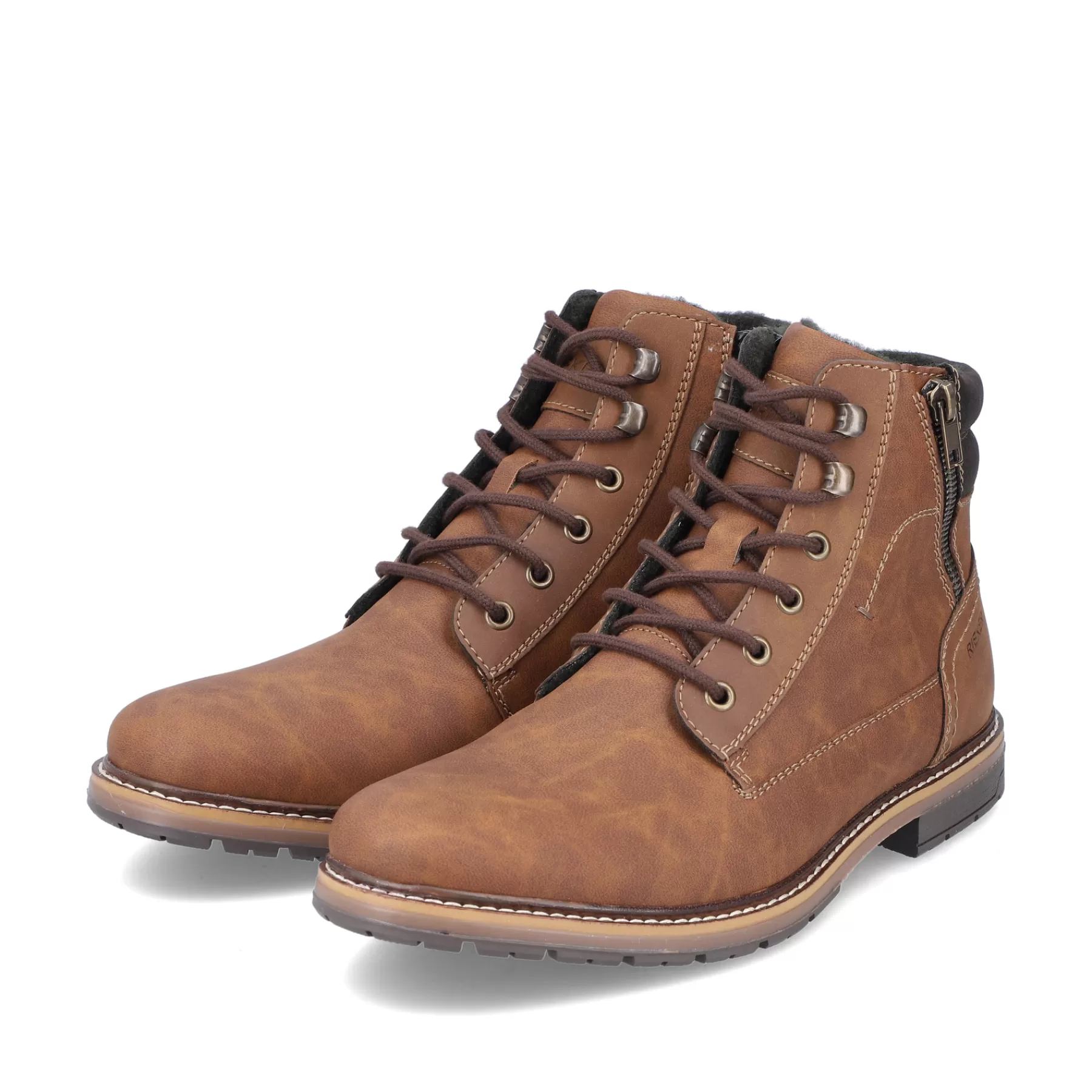 Store Sznurowane Buty Meskie W Kolorze Jasnobrazowym Meskie Buty
