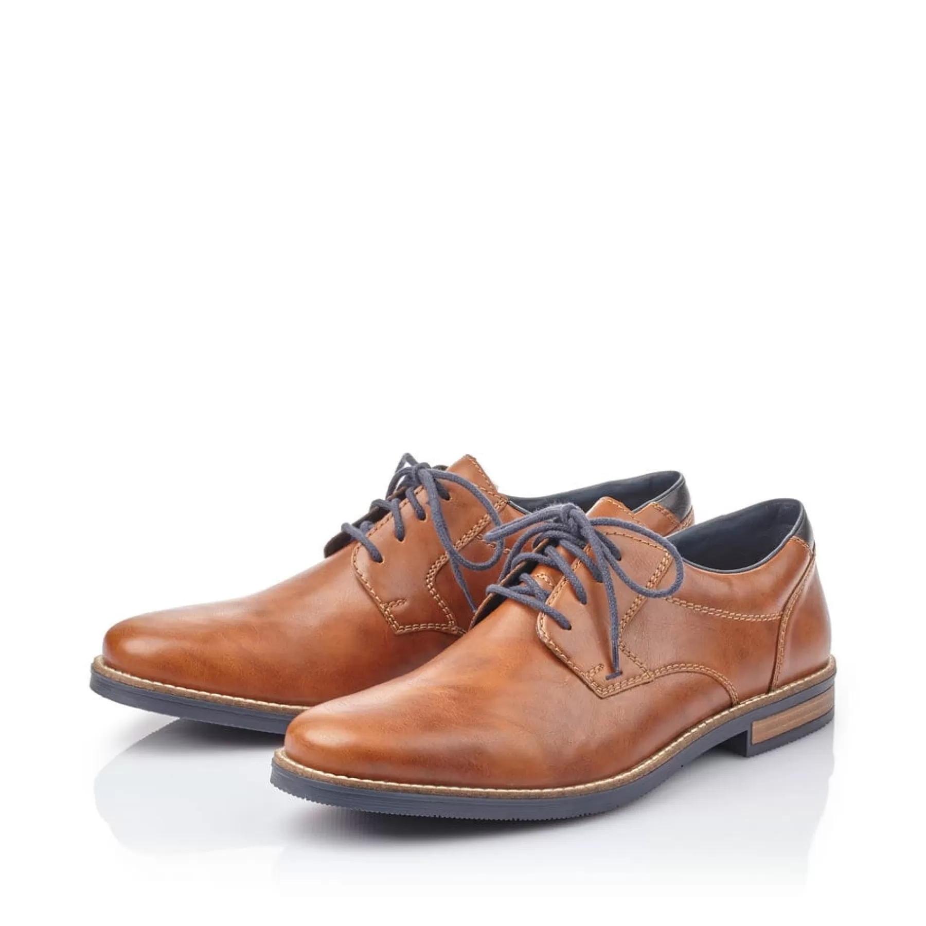 Flash Sale Sznurowane Buty Meskie W Kolorze Karmelowo-Brazowym Meskie Buty Biznesowe