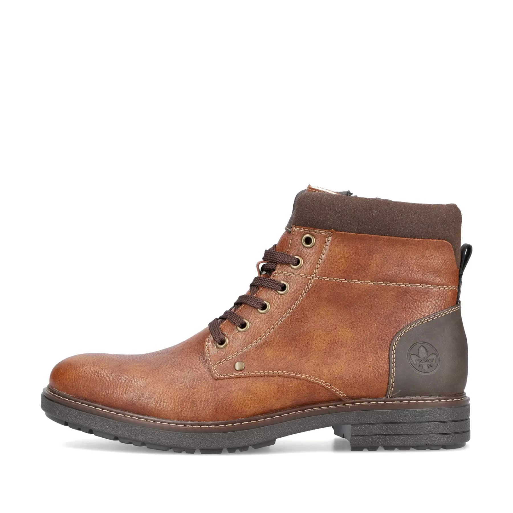 Fashion Sznurowane Buty Meskie W Kolorze Karmelowo-Brazowym Meskie Buty