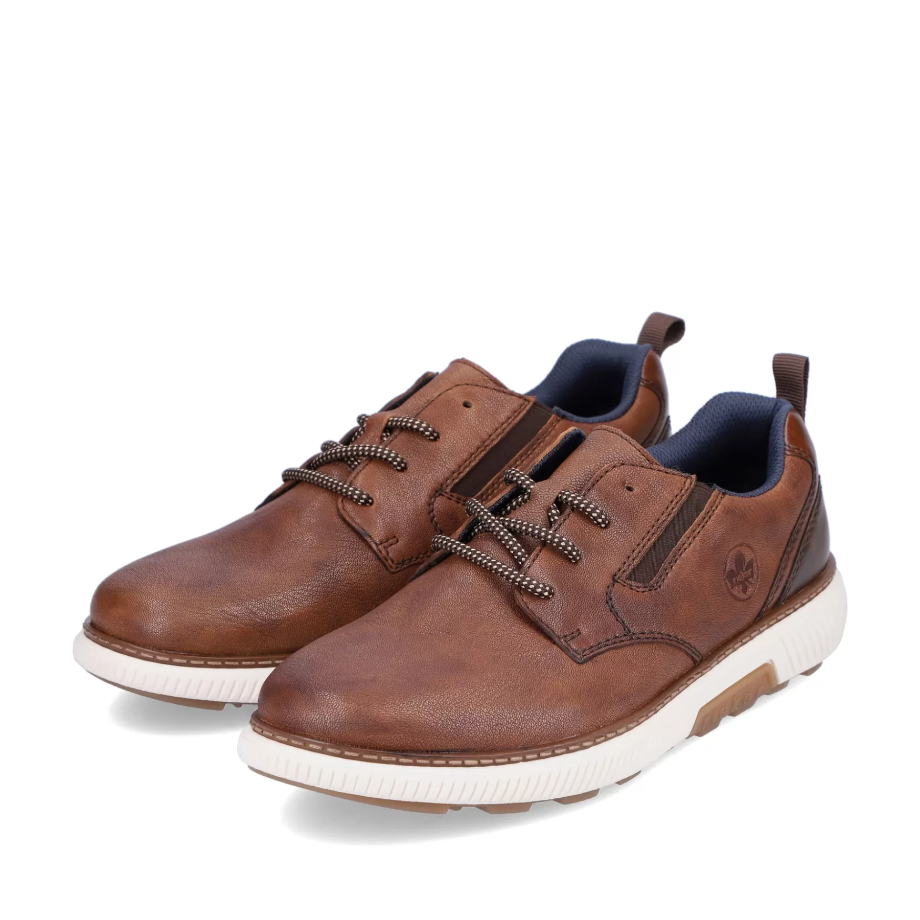 Discount Sznurowane Buty Meskie W Kolorze Kasztanowo-Brazowym Meskie Niskie Buty I Kapcie