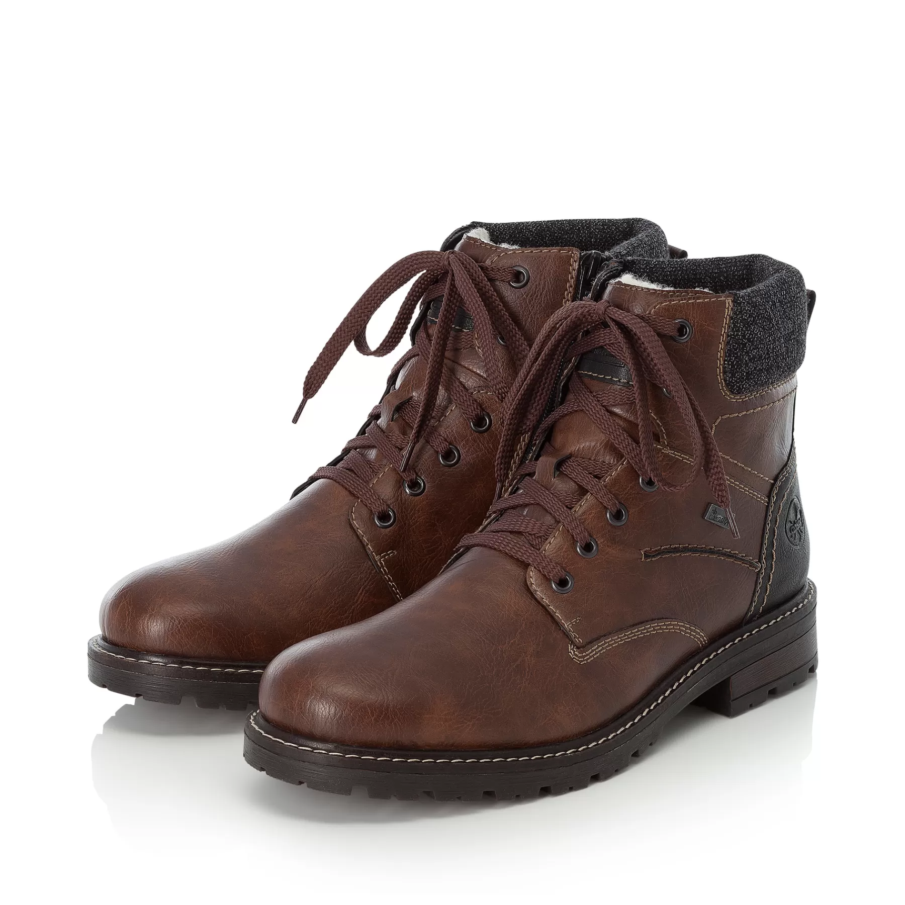 Flash Sale Sznurowane Buty Meskie W Kolorze Kasztanowo-Brazowym Meskie Buty
