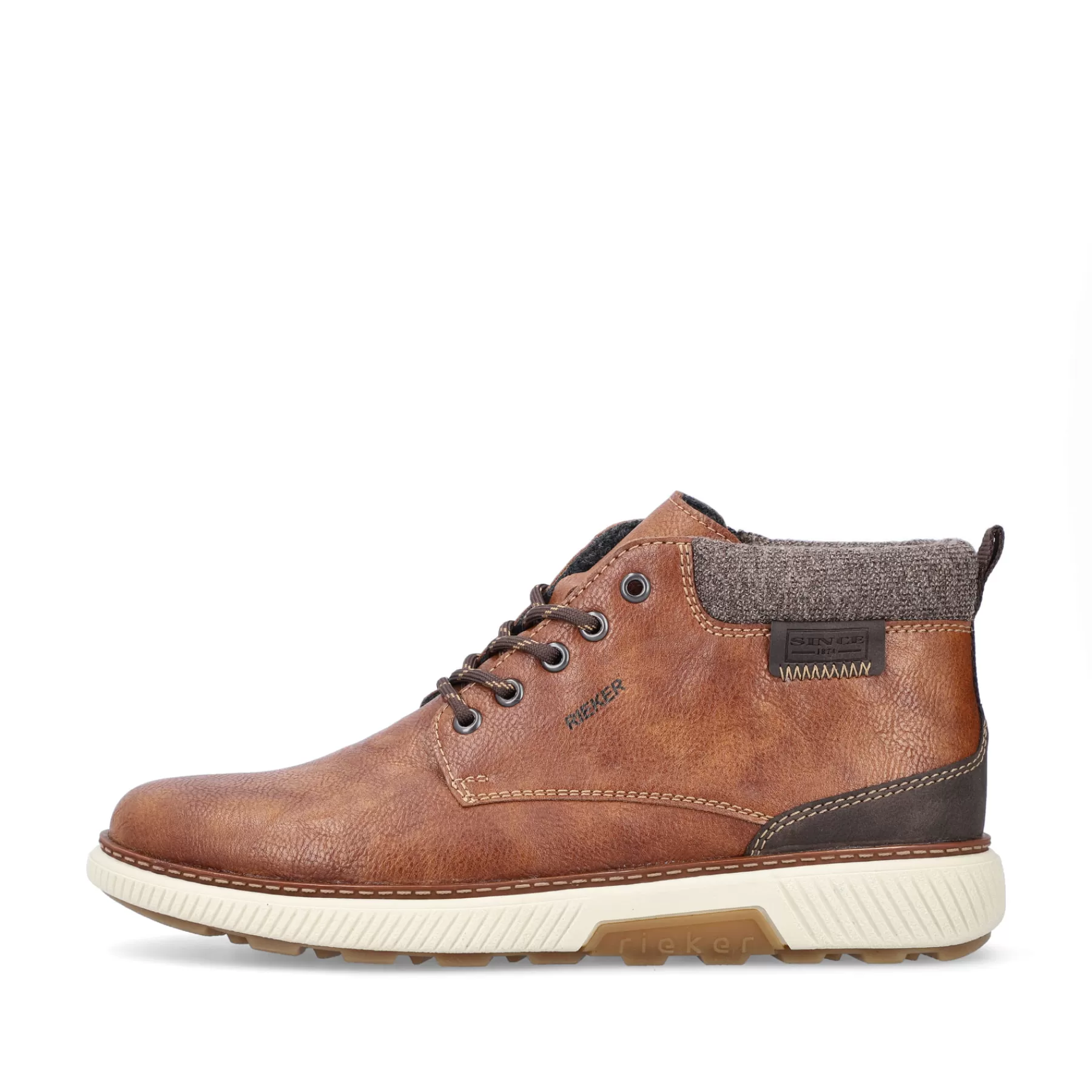 Store Sznurowane Buty Meskie W Kolorze Kasztanowo-Brazowym Meskie Buty