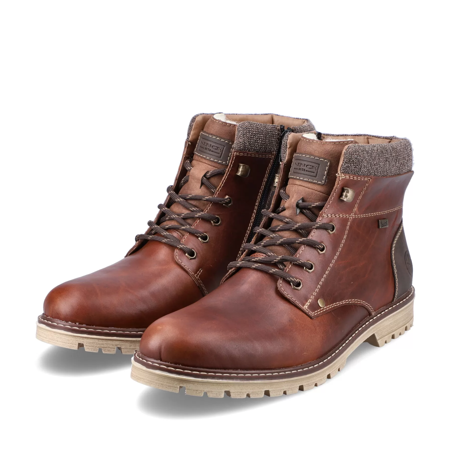 Shop Sznurowane Buty Meskie W Kolorze Kasztanowo-Brazowym Meskie Buty
