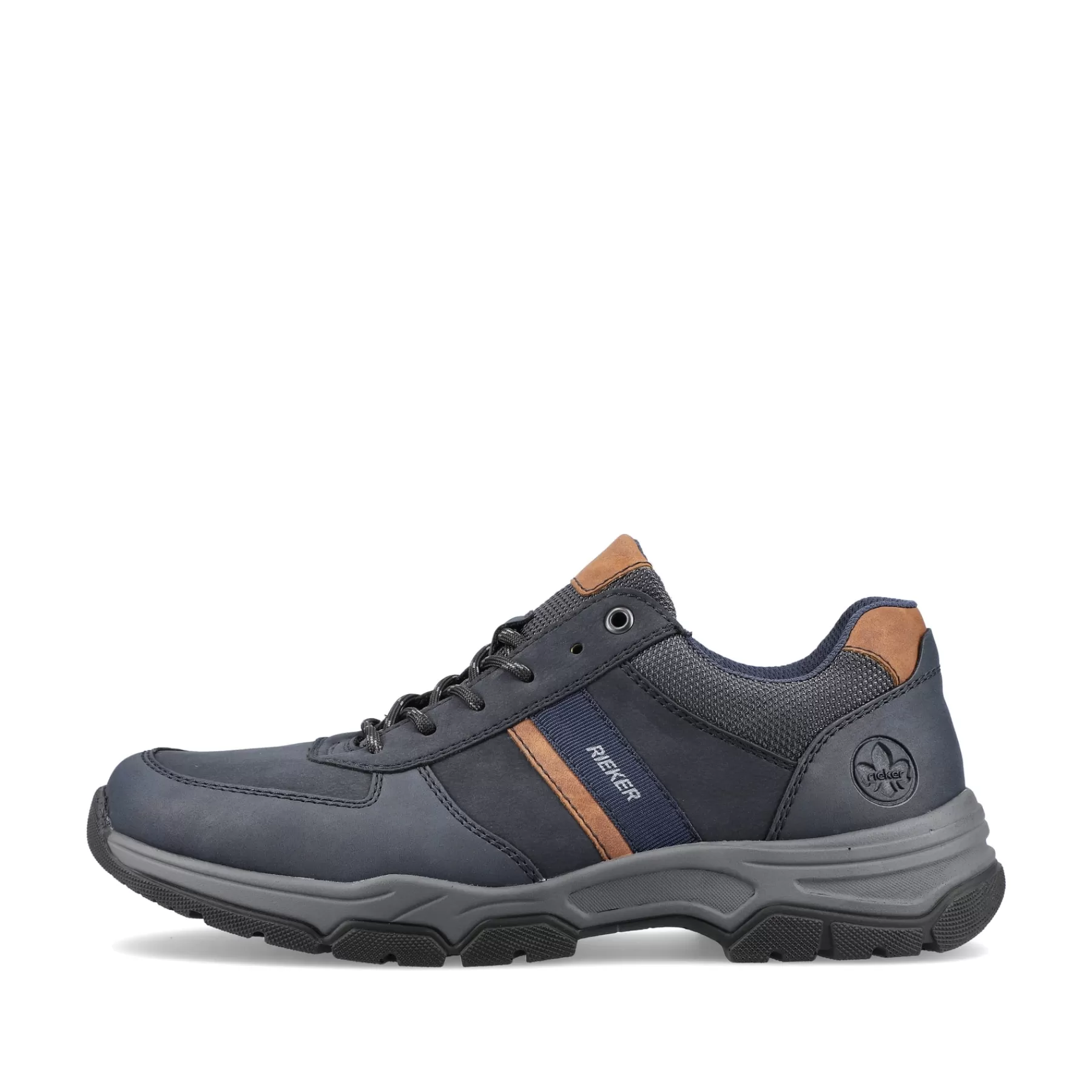 Best Sznurowane Buty Meskie W Kolorze Niebiesko-Brazowym Meskie Niskie Buty I Kapcie