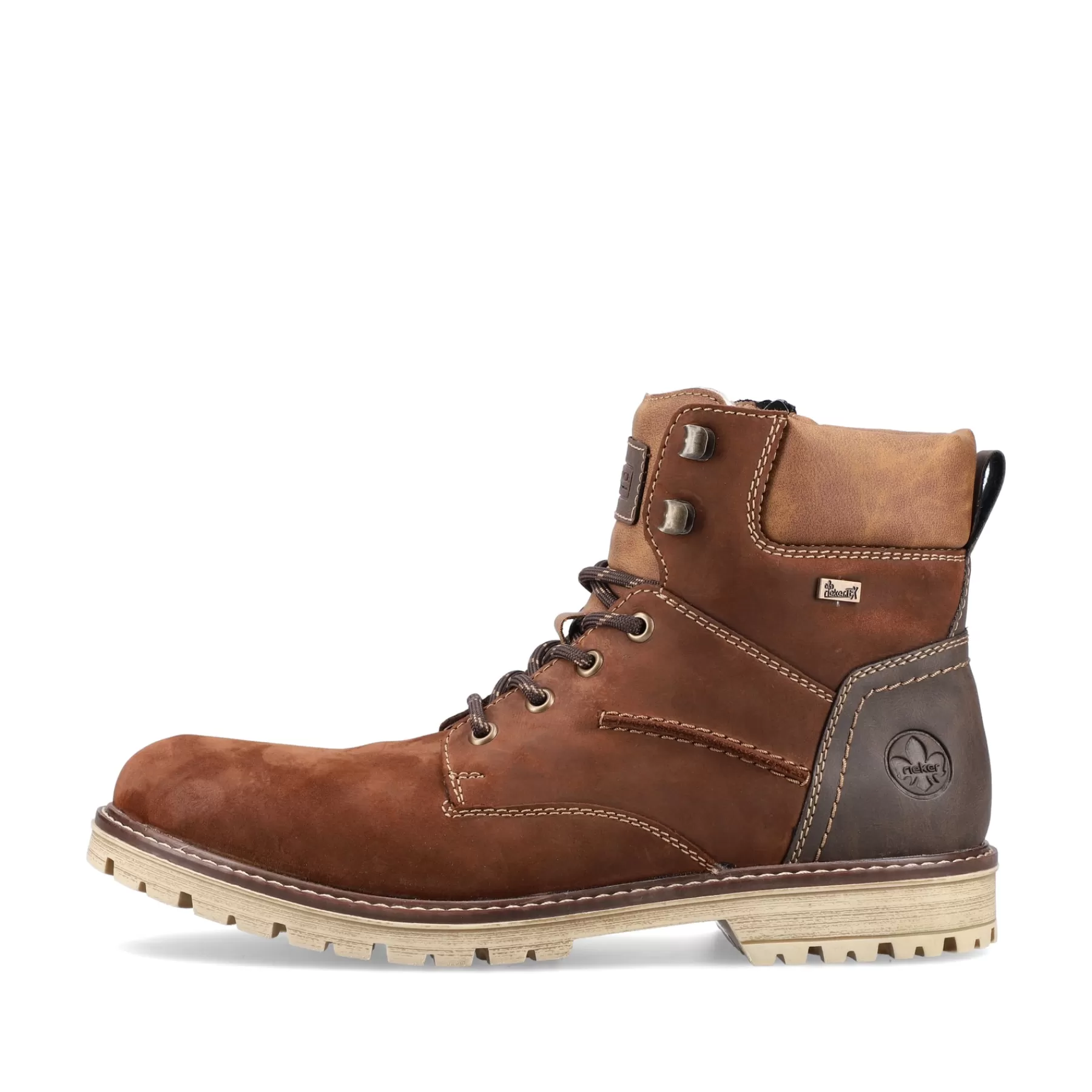 New Sznurowane Buty Meskie W Kolorze Nugatowo-Brazowym Meskie Buty