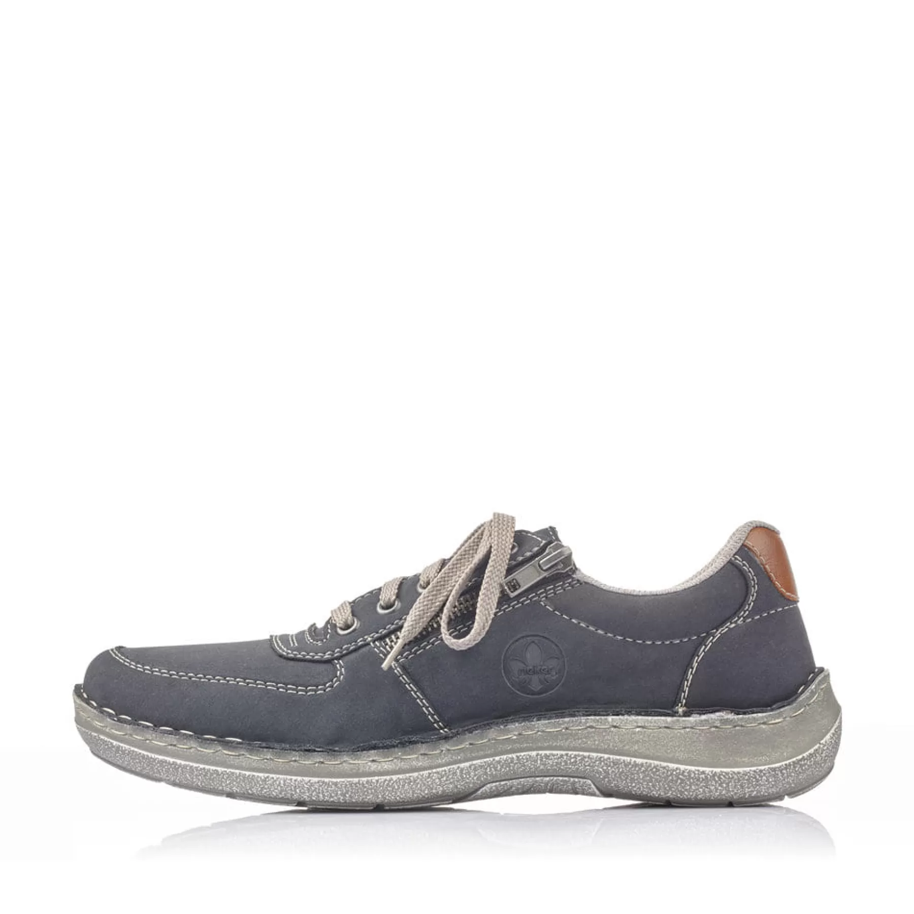 Clearance Sznurowane Buty Meskie W Kolorze Oceanicznym Niebiesko-Szarym Meskie Niskie Buty I Kapcie