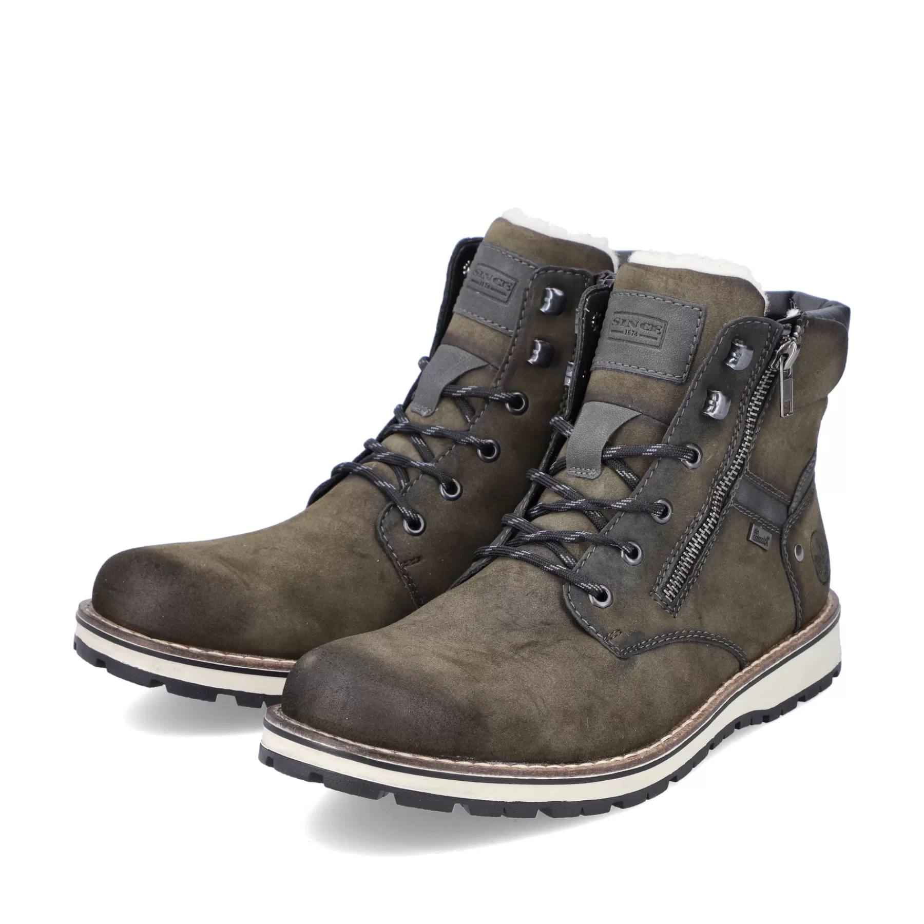 Sale Sznurowane Buty Meskie W Kolorze Oliwkowym Meskie Buty